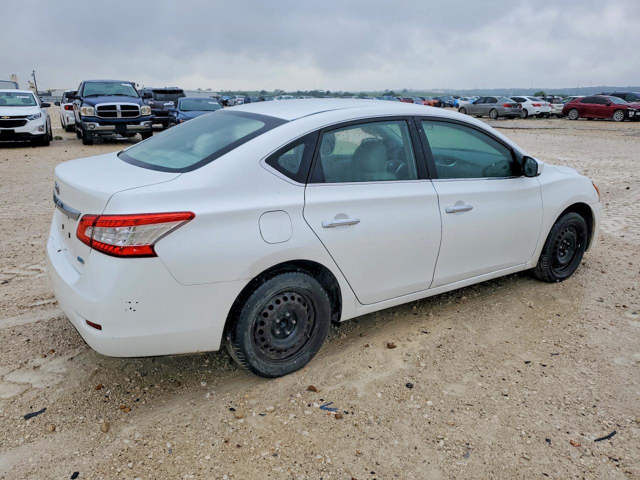 2013 Nissan Sentra S White vin: 3N1AB7AP6DL693154