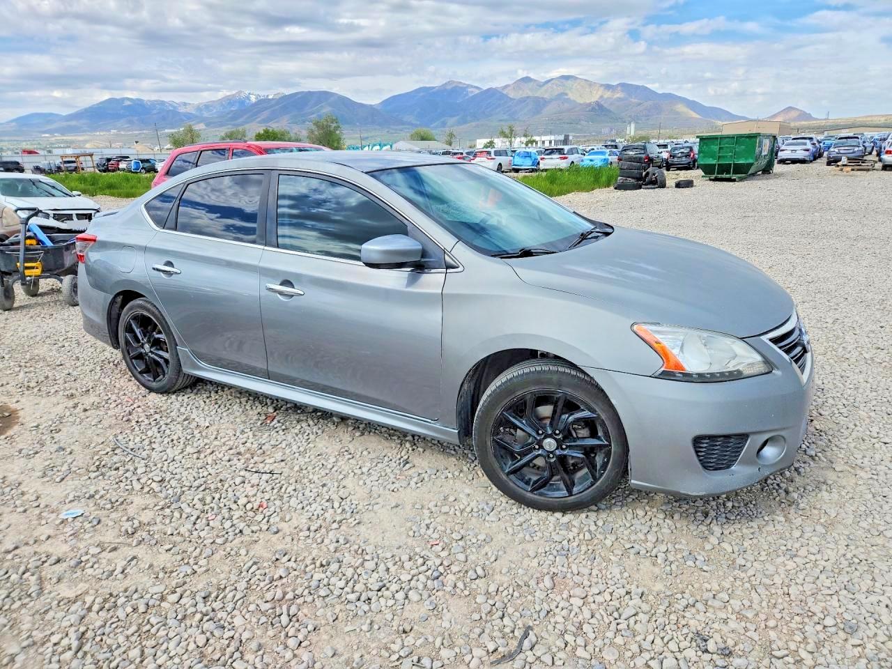 2013 Nissan Sentra S Gray vin: 3N1AB7AP6DL695356