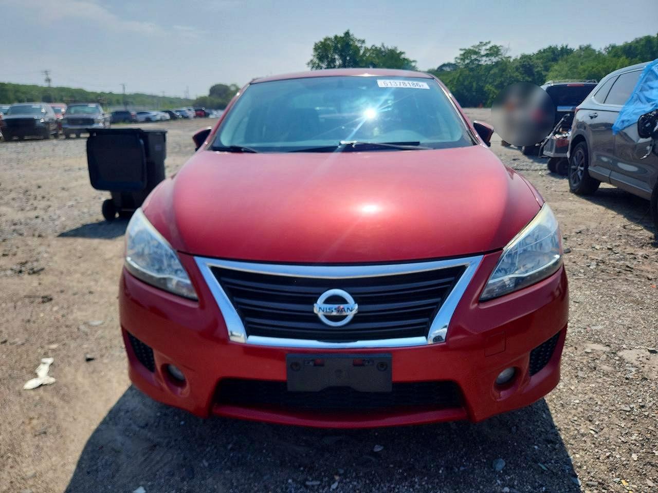 2013 Nissan Sentra S Red vin: 3N1AB7AP6DL695986