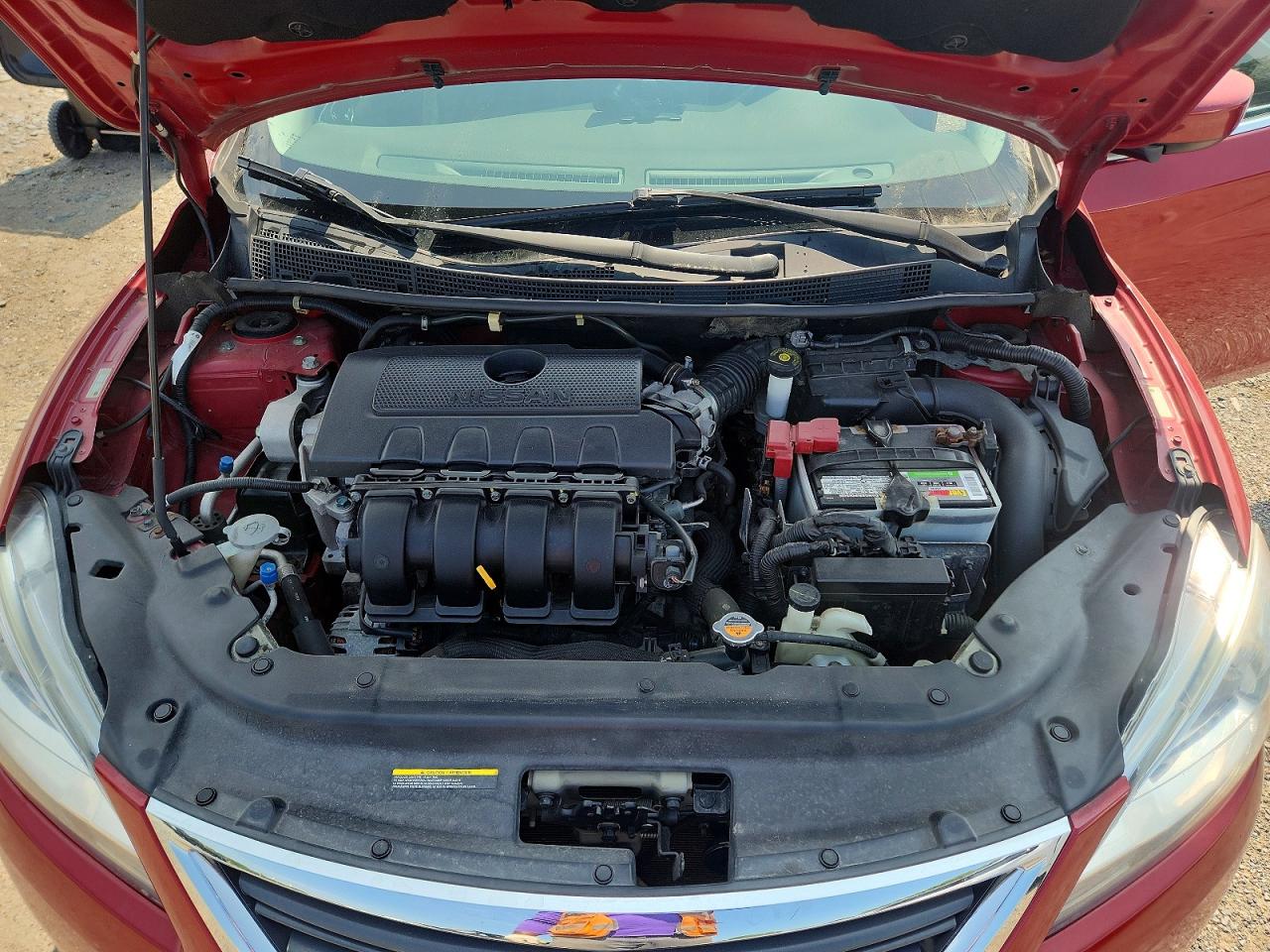 2013 Nissan Sentra S Red vin: 3N1AB7AP6DL695986