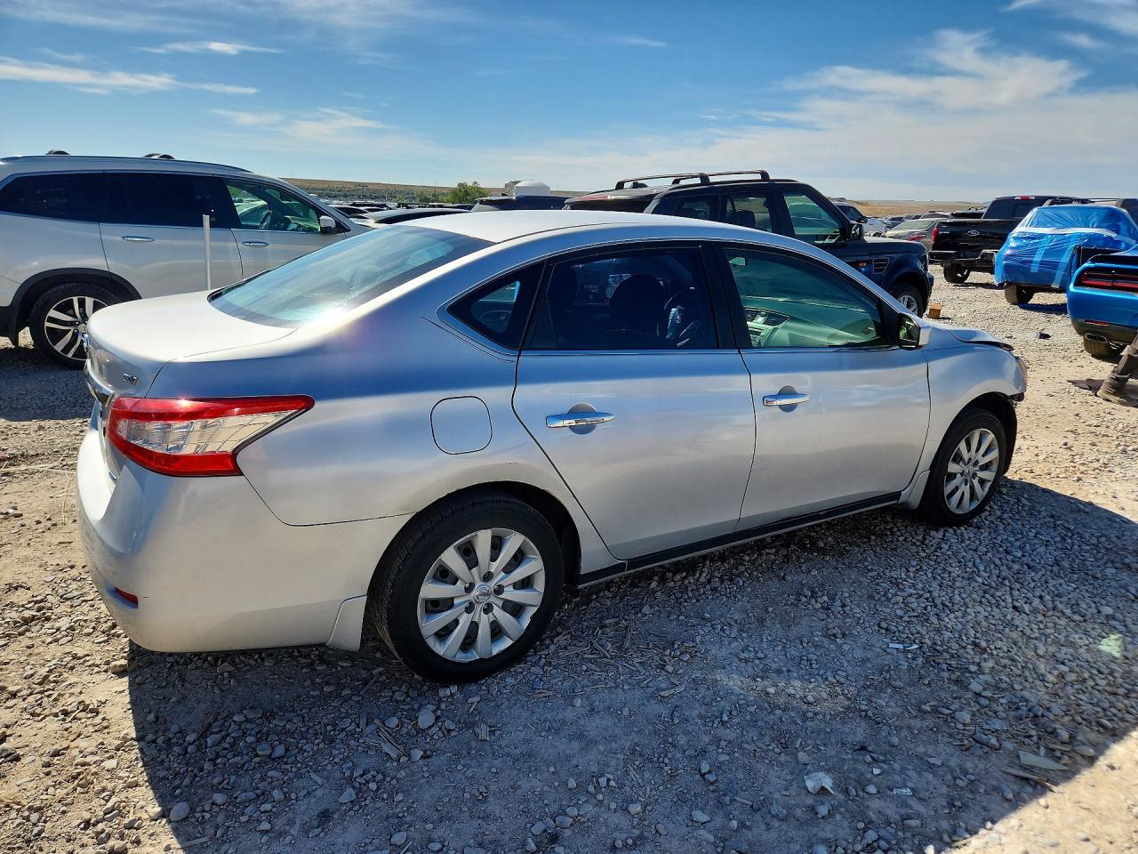 2013 Nissan Sentra S Серебряный vin: 3N1AB7AP6DL708896
