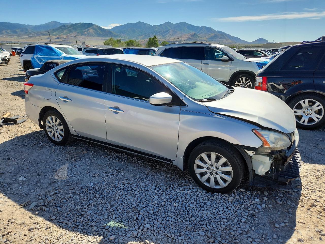 2013 Nissan Sentra S Серебряный vin: 3N1AB7AP6DL708896