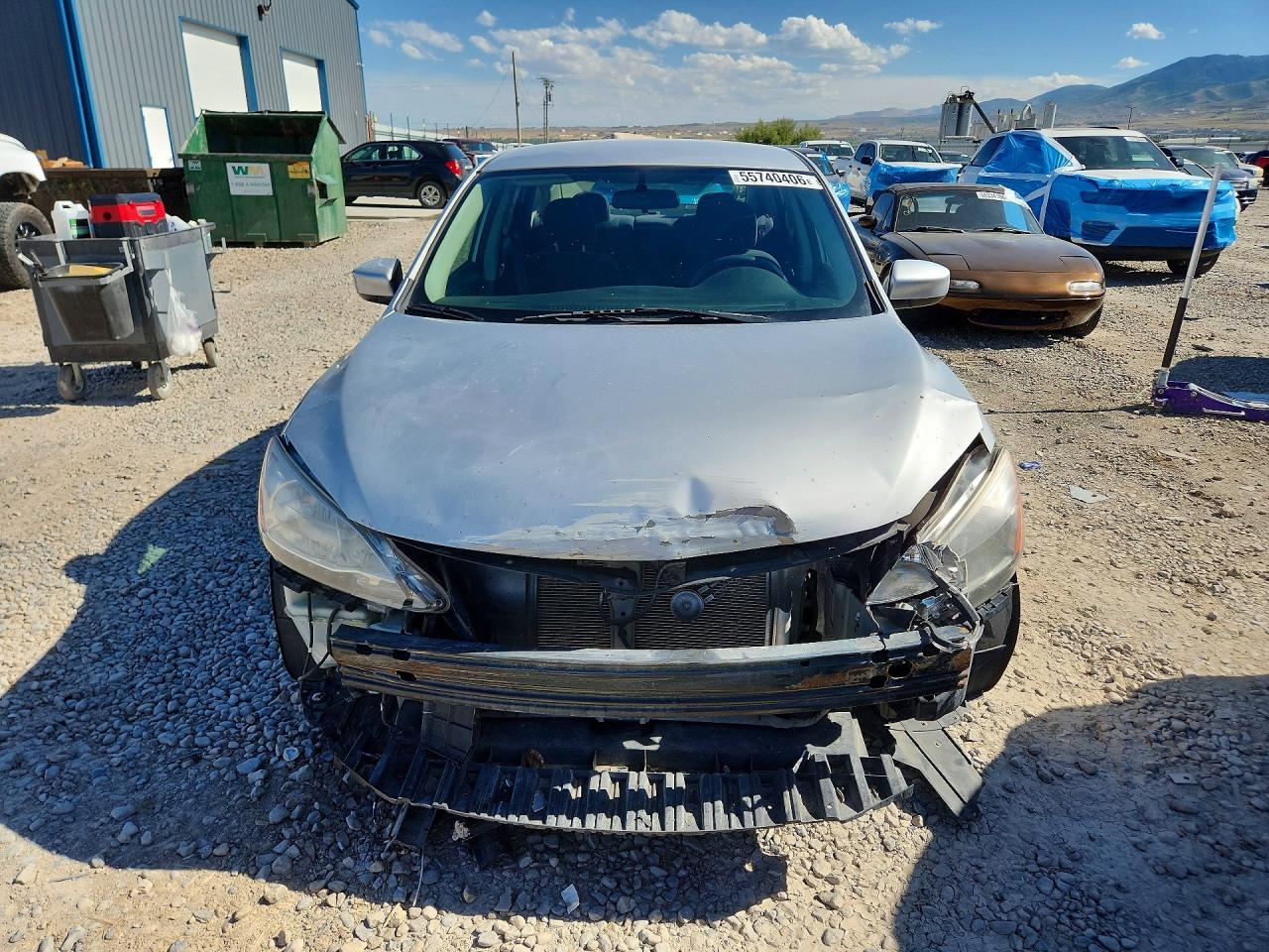 2013 Nissan Sentra S Серебряный vin: 3N1AB7AP6DL708896