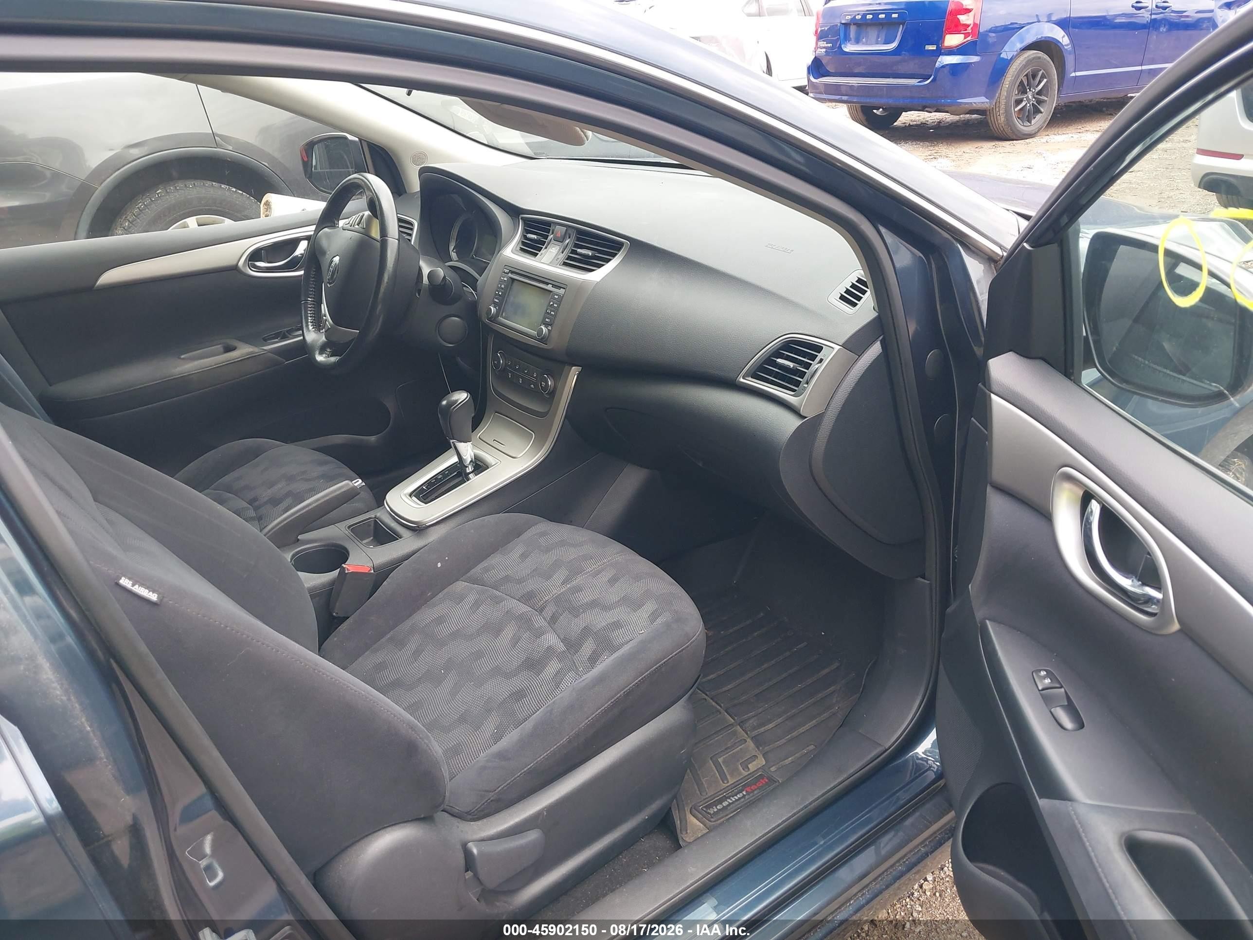 2013 Nissan Sentra Sv Blue vin: 3N1AB7AP6DL709031