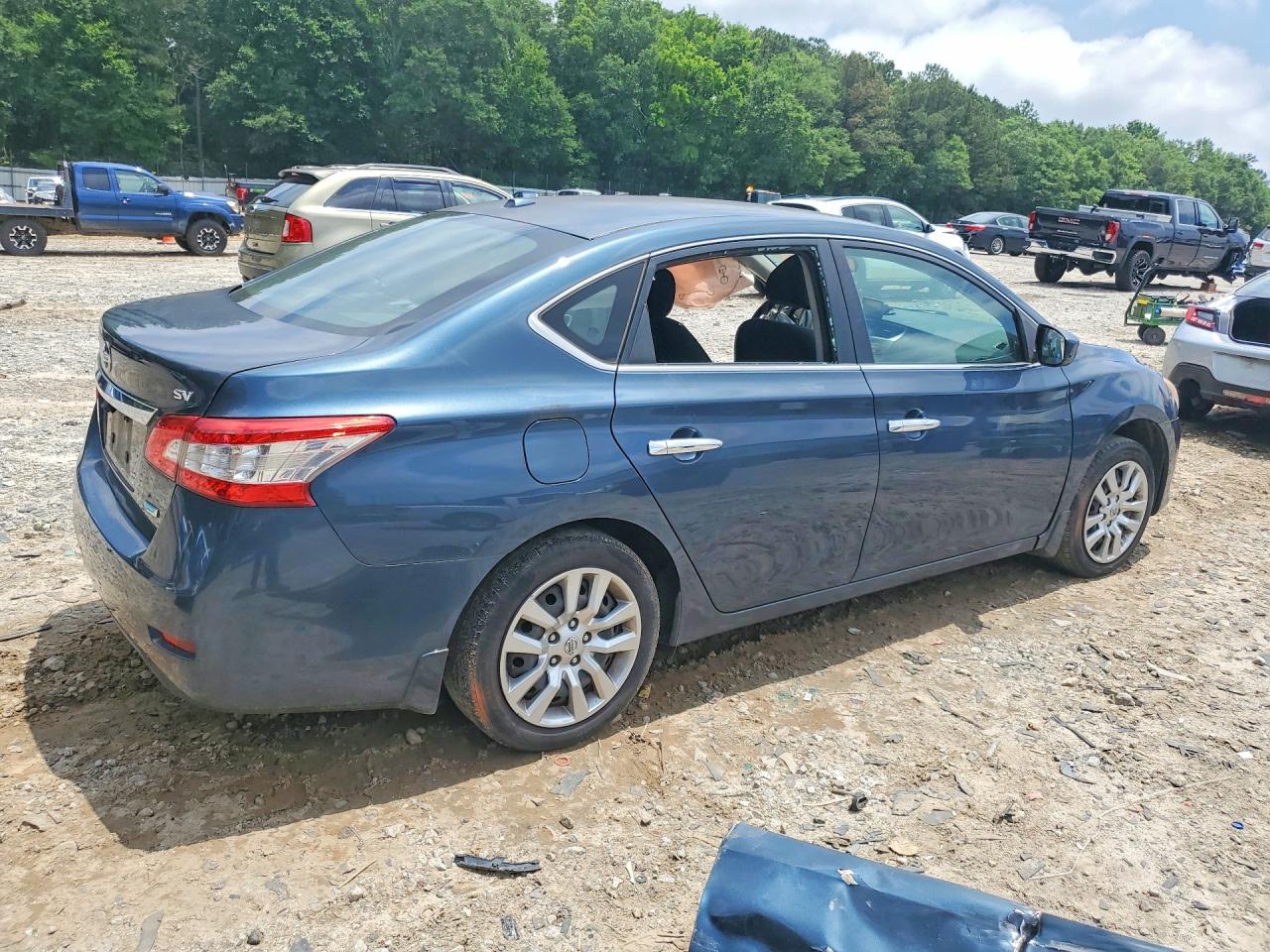 2013 Nissan Sentra S Blue vin: 3N1AB7AP6DL709482