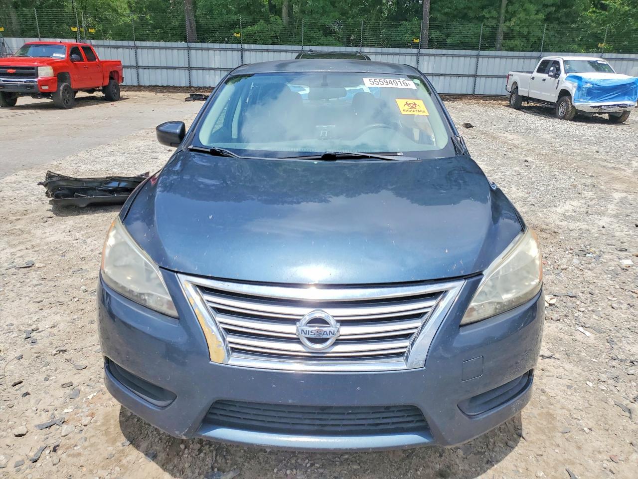 2013 Nissan Sentra S Blue vin: 3N1AB7AP6DL709482