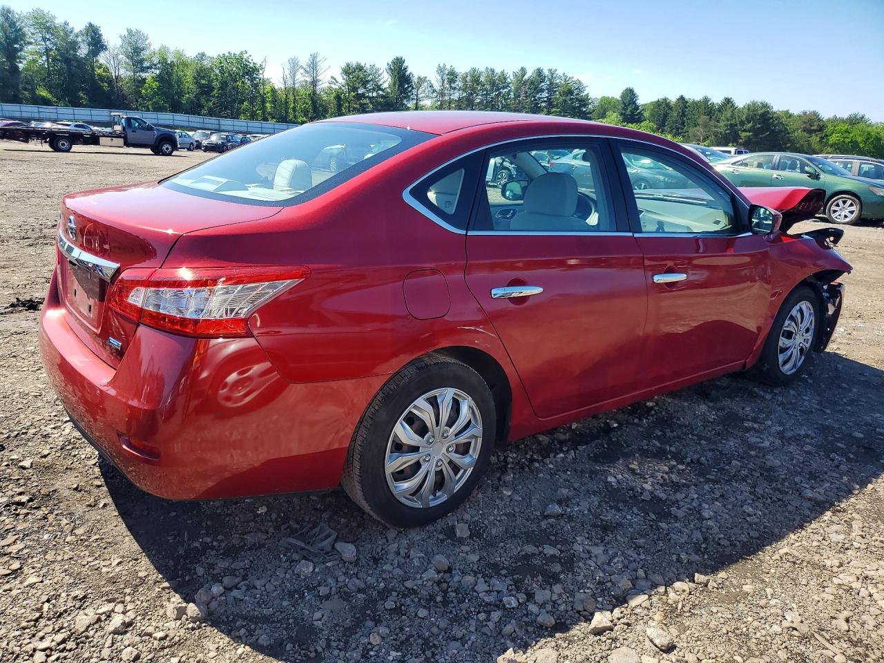 2013 Nissan Sentra S Red vin: 3N1AB7AP6DL716500
