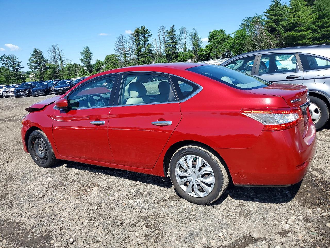 2013 Nissan Sentra S Red vin: 3N1AB7AP6DL716500