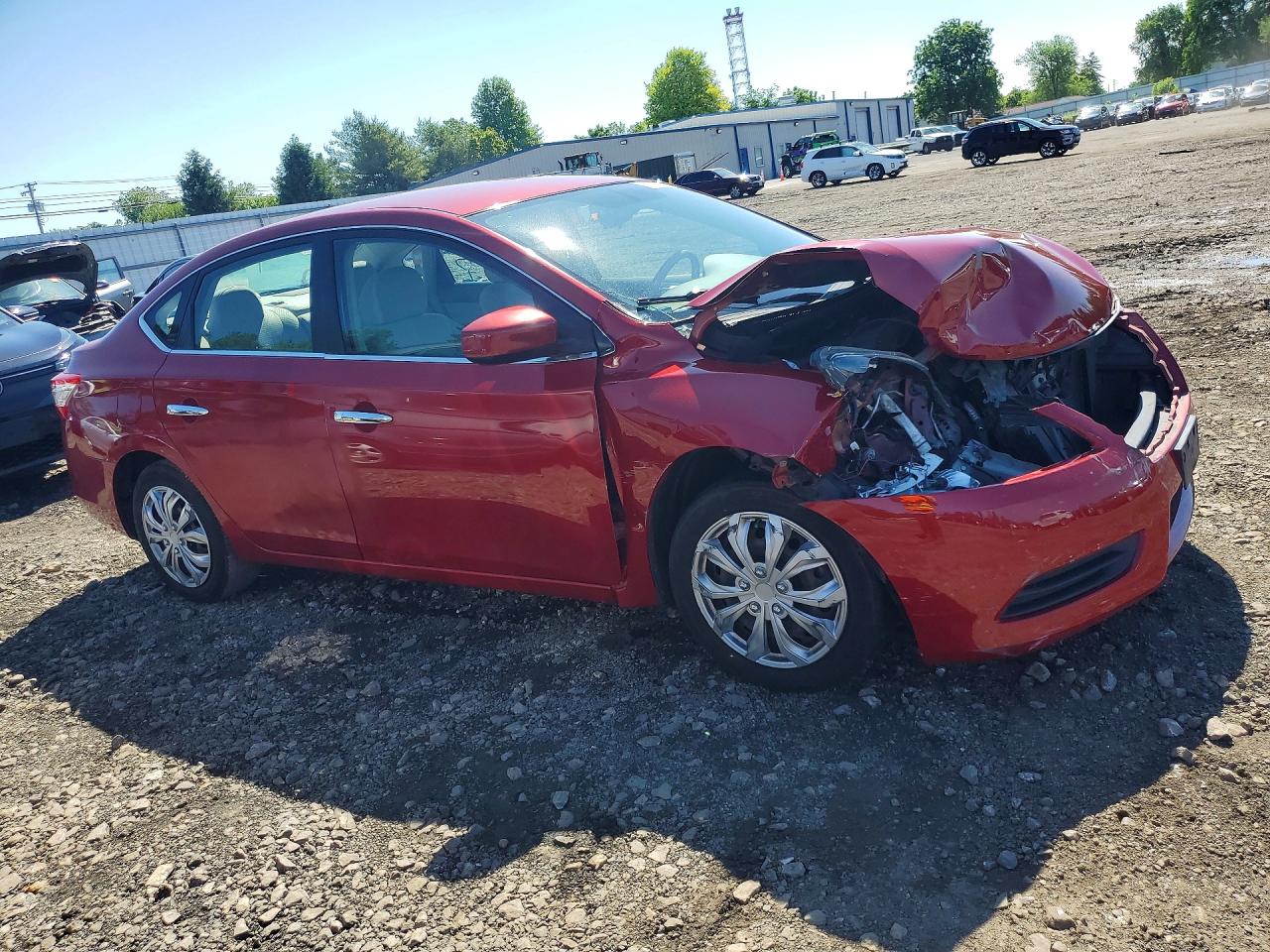 2013 Nissan Sentra S Red vin: 3N1AB7AP6DL716500
