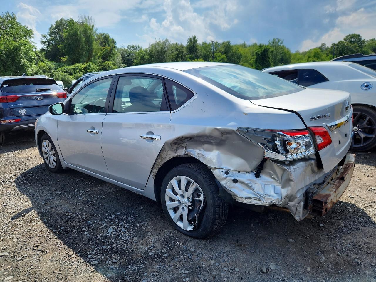 2013 Nissan Sentra S Silver vin: 3N1AB7AP6DL724192