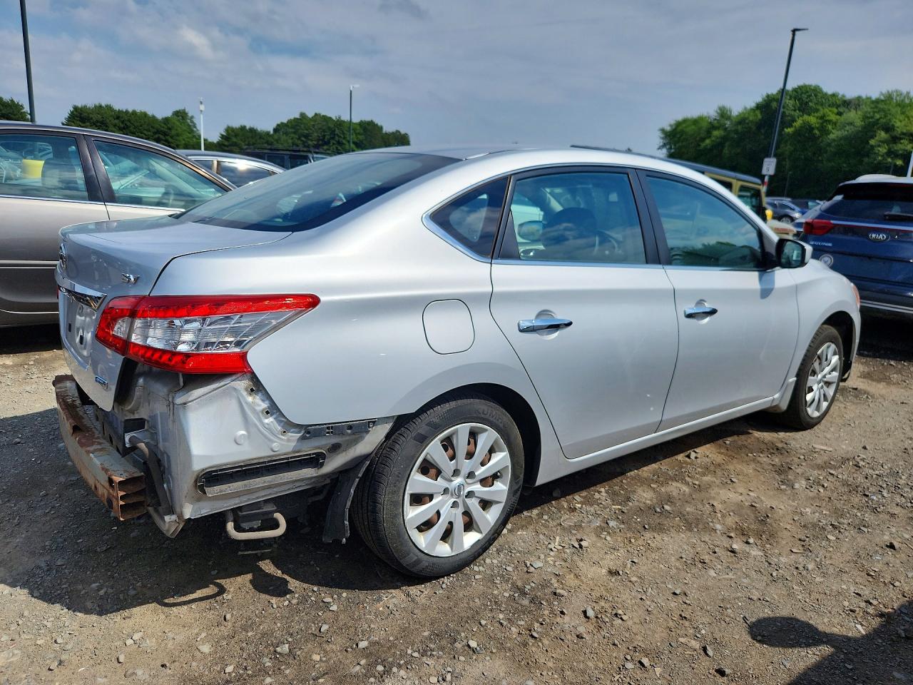 2013 Nissan Sentra S Silver vin: 3N1AB7AP6DL724192