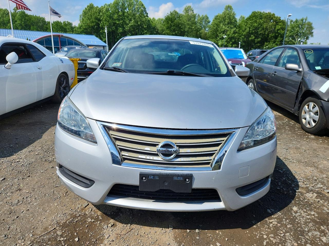 2013 Nissan Sentra S Silver vin: 3N1AB7AP6DL724192