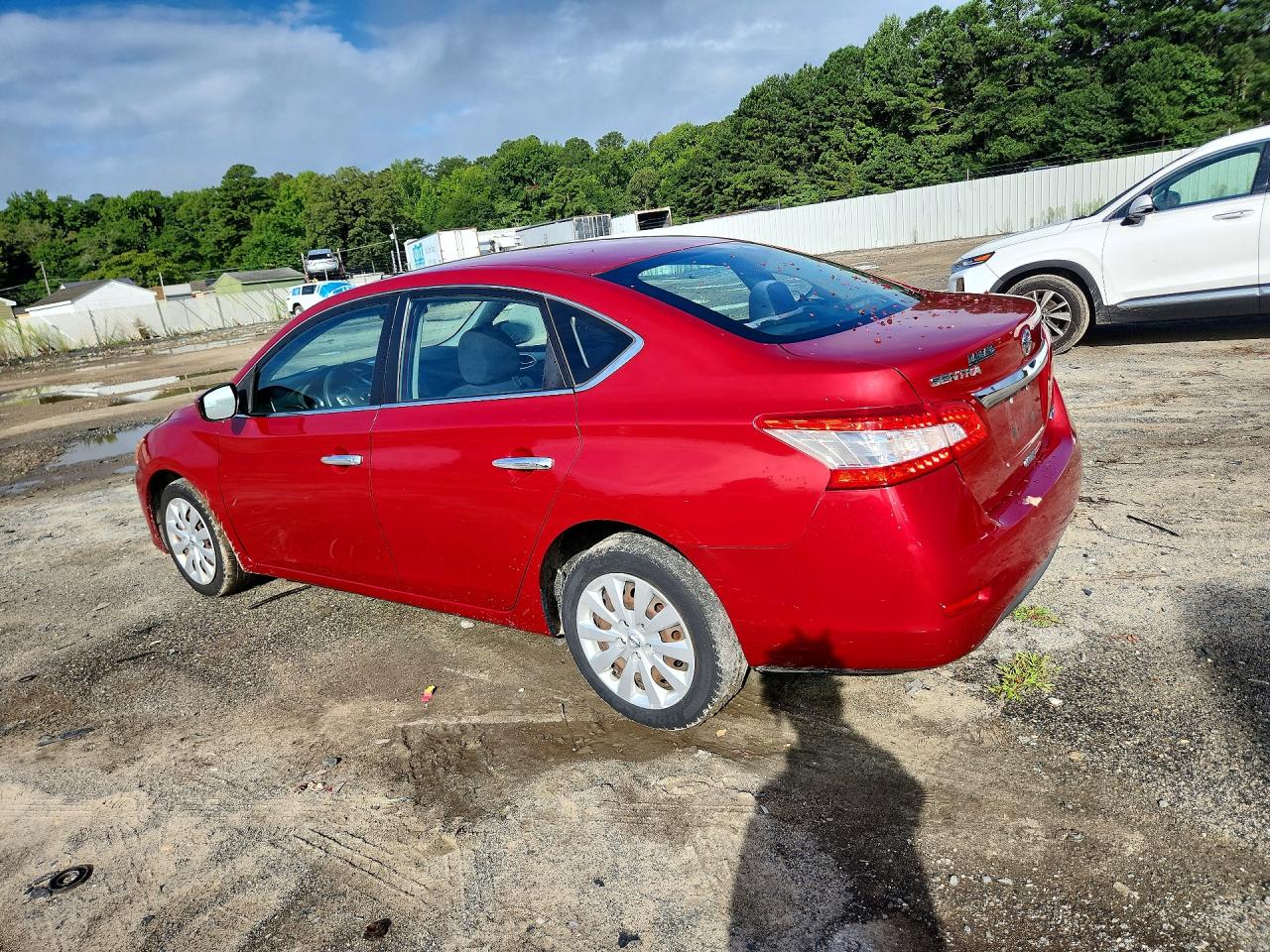 2013 Nissan Sentra S Красный vin: 3N1AB7AP6DL726430
