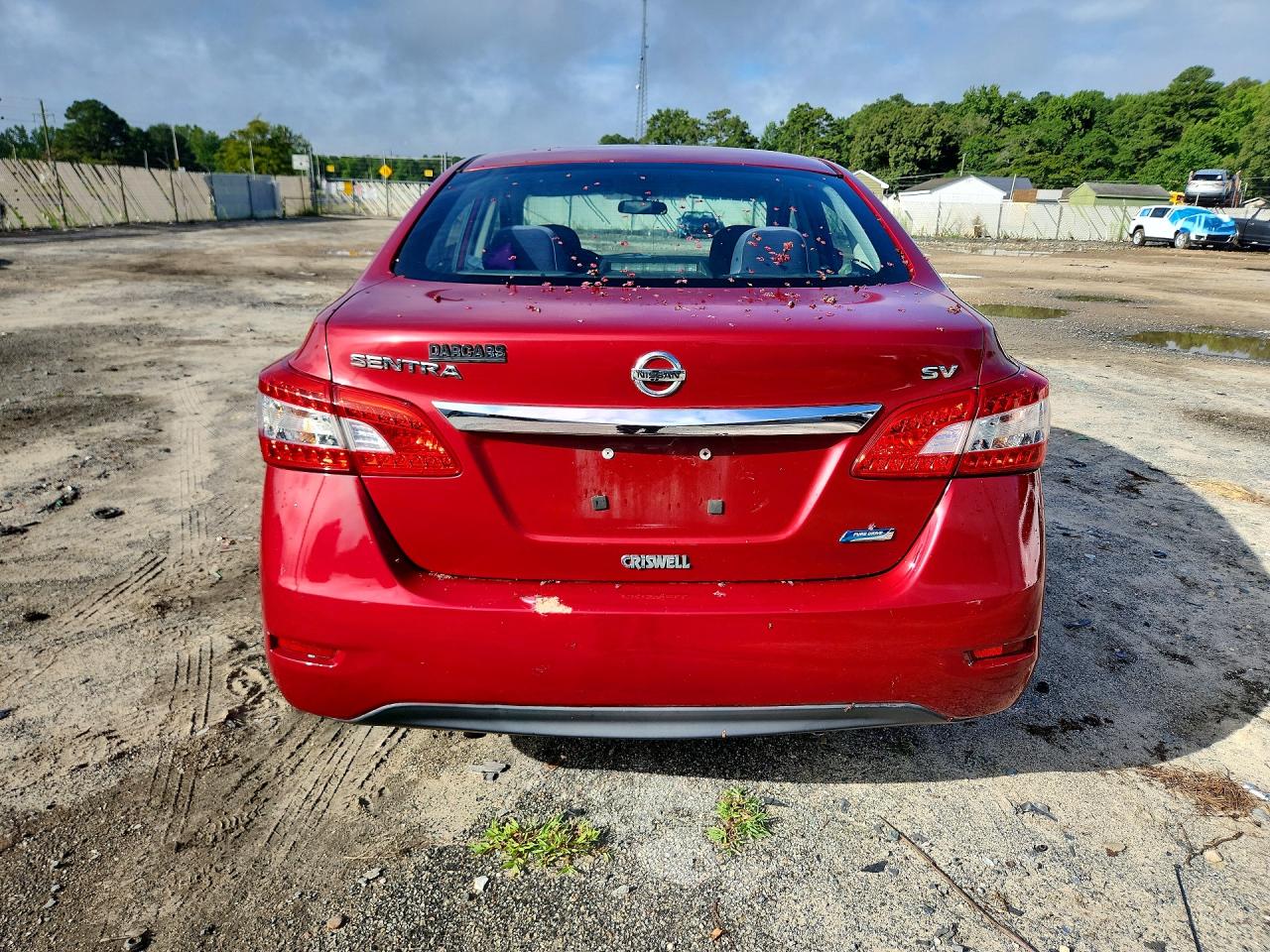 2013 Nissan Sentra S Красный vin: 3N1AB7AP6DL726430