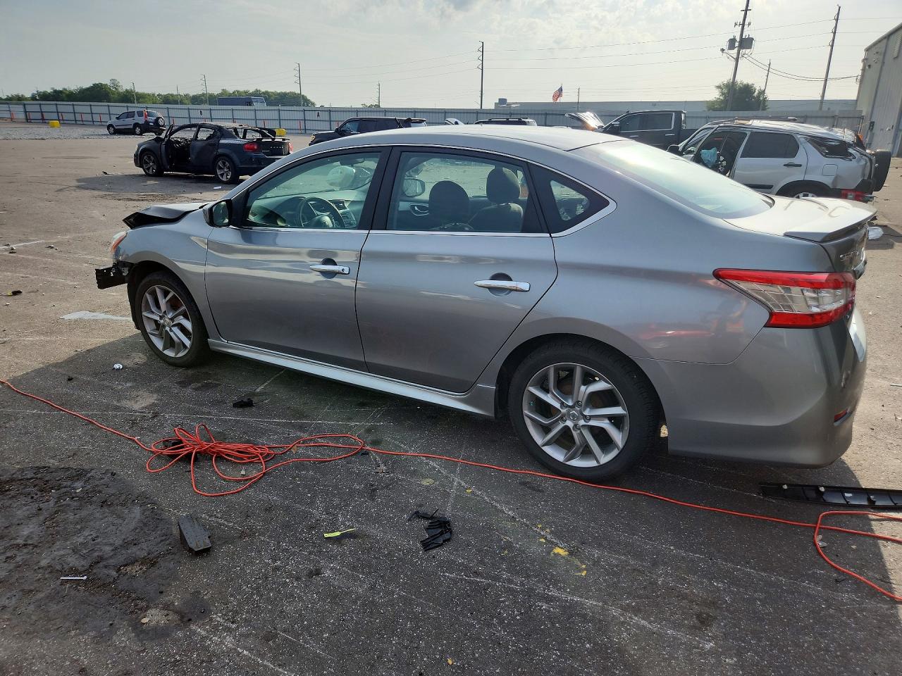 2013 Nissan Sentra S Gray vin: 3N1AB7AP6DL727058