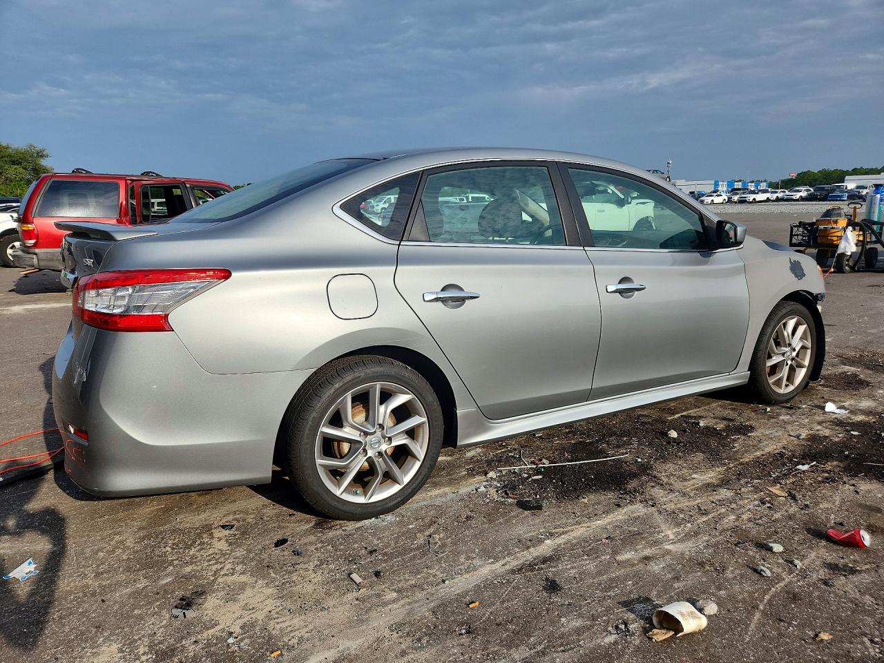 2013 Nissan Sentra S Gray vin: 3N1AB7AP6DL727058