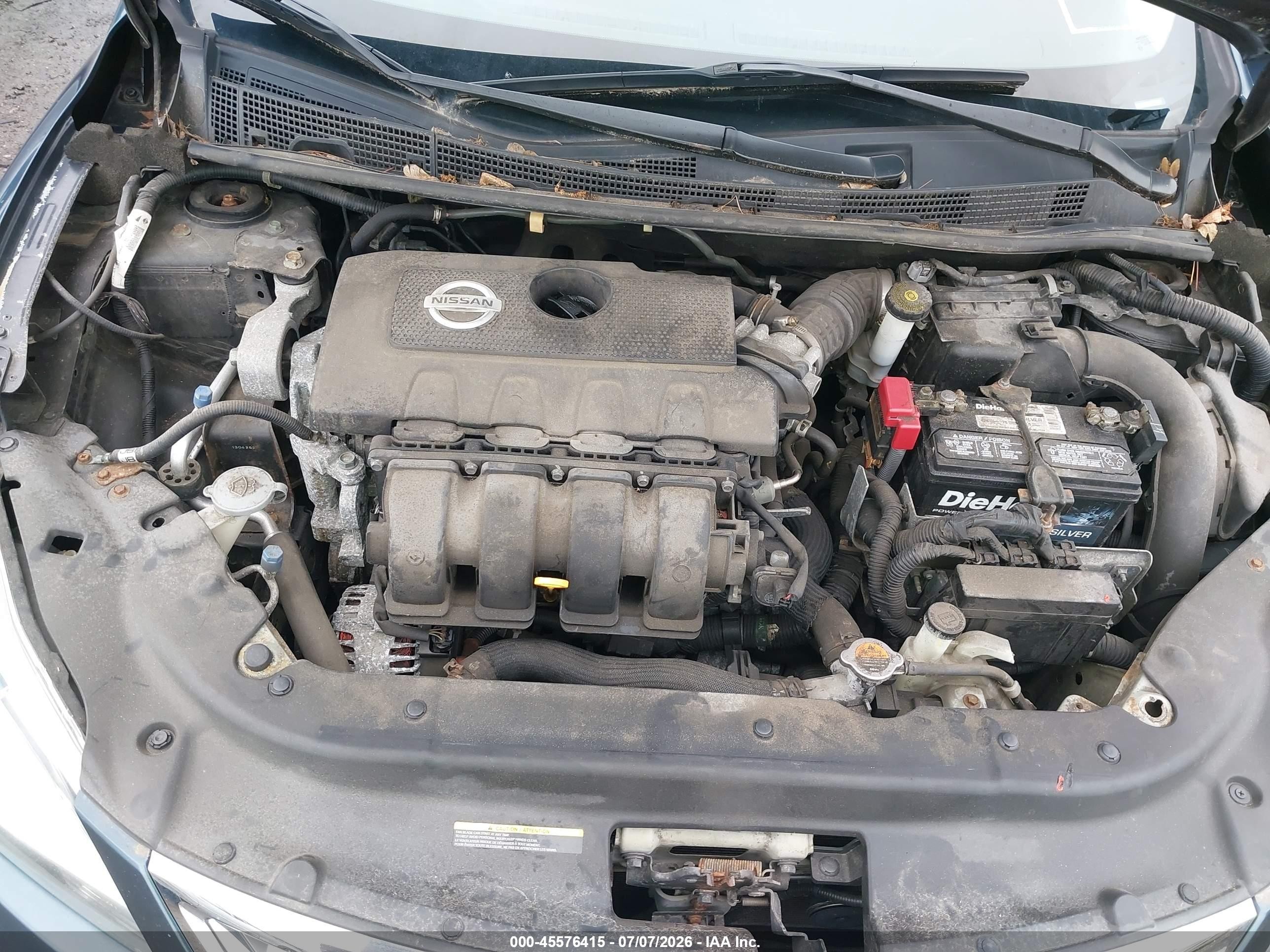 2013 Nissan Sentra S Blue vin: 3N1AB7AP6DL745575
