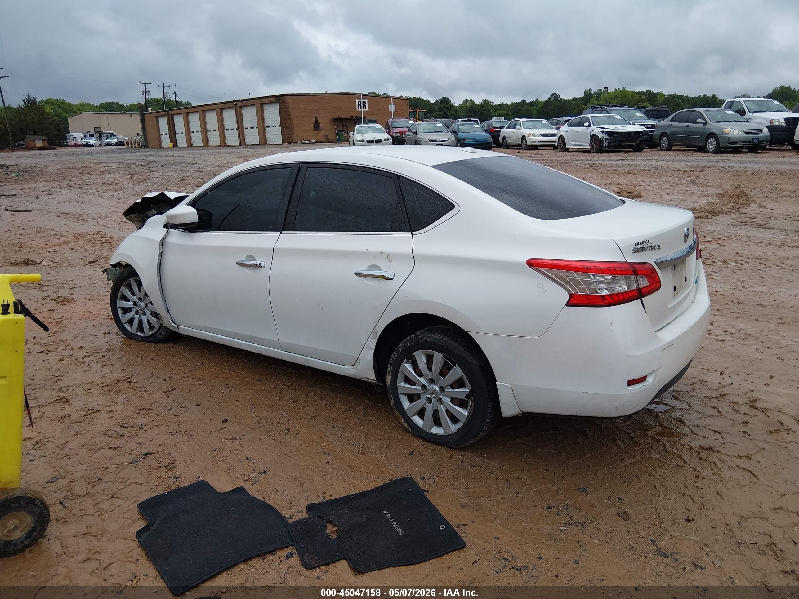 2013 Nissan Sentra Sv White vin: 3N1AB7AP6DL749772