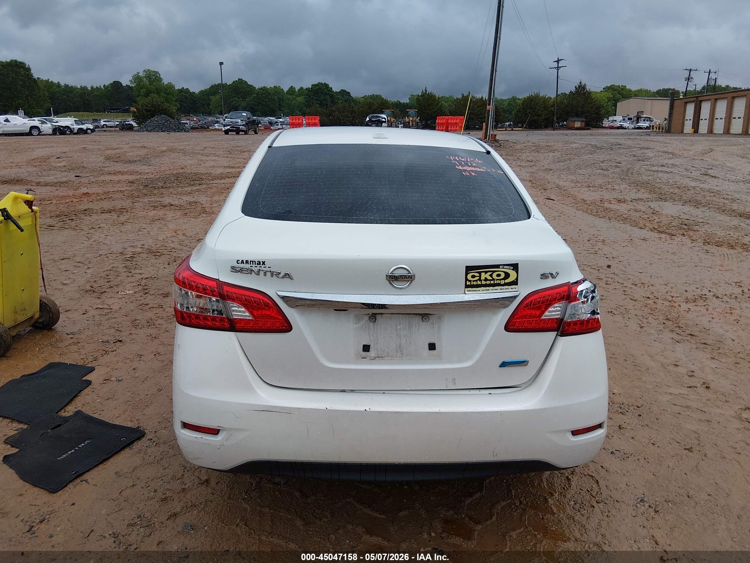 2013 Nissan Sentra Sv White vin: 3N1AB7AP6DL749772