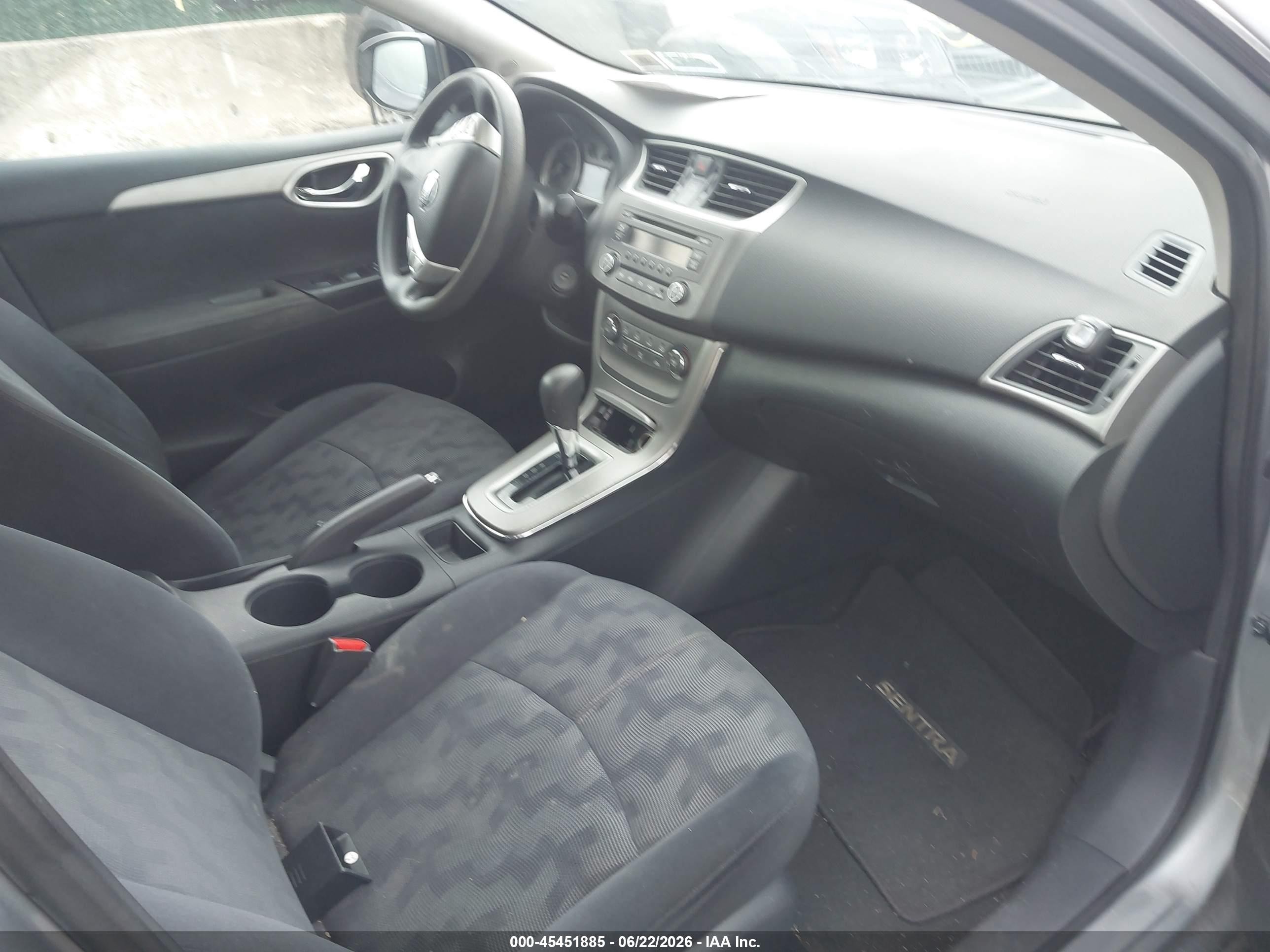 2013 Nissan Sentra Sv Gray vin: 3N1AB7AP6DL756477