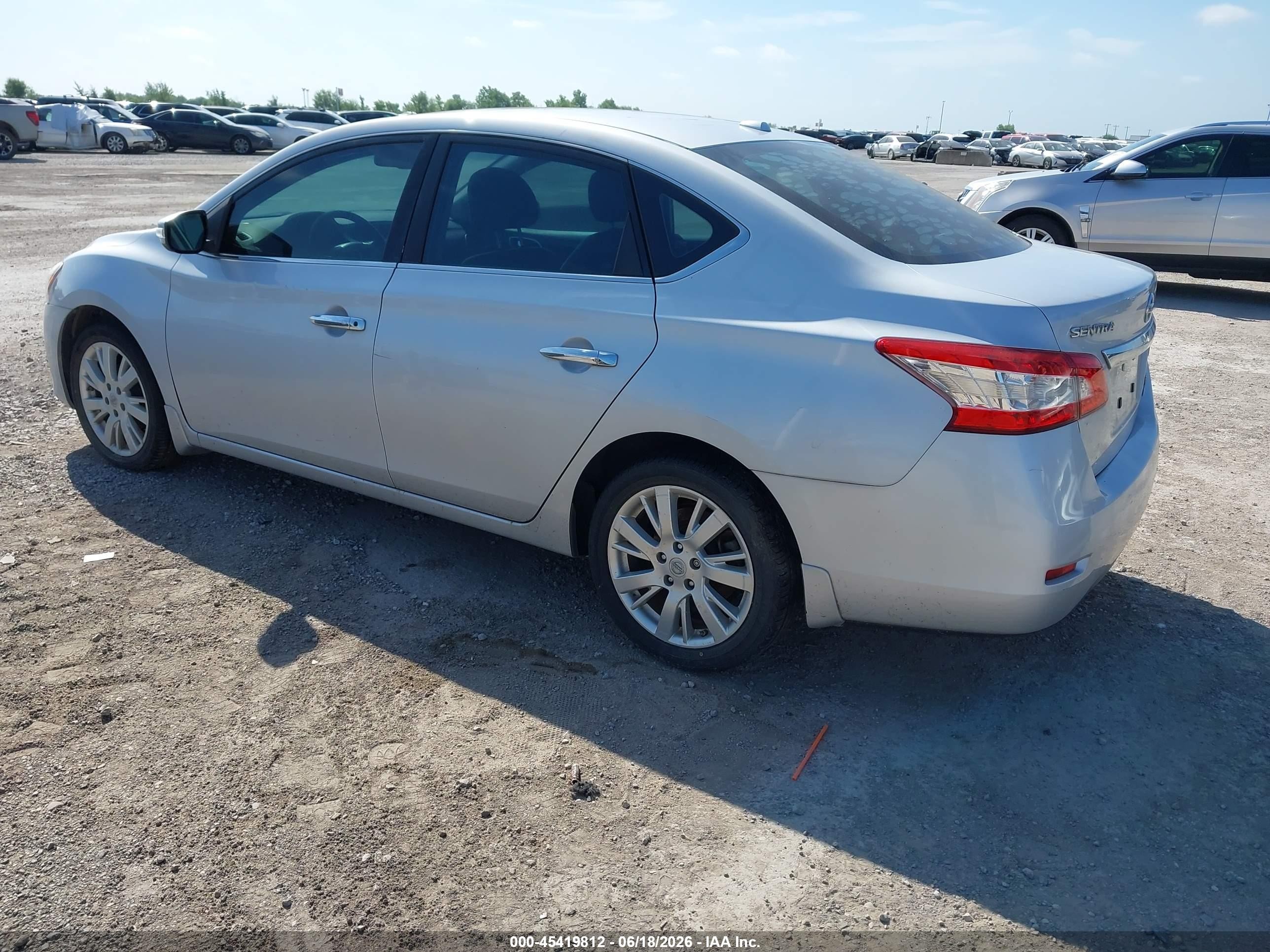 2013 Nissan Sentra Sl Silver vin: 3N1AB7AP6DL763350