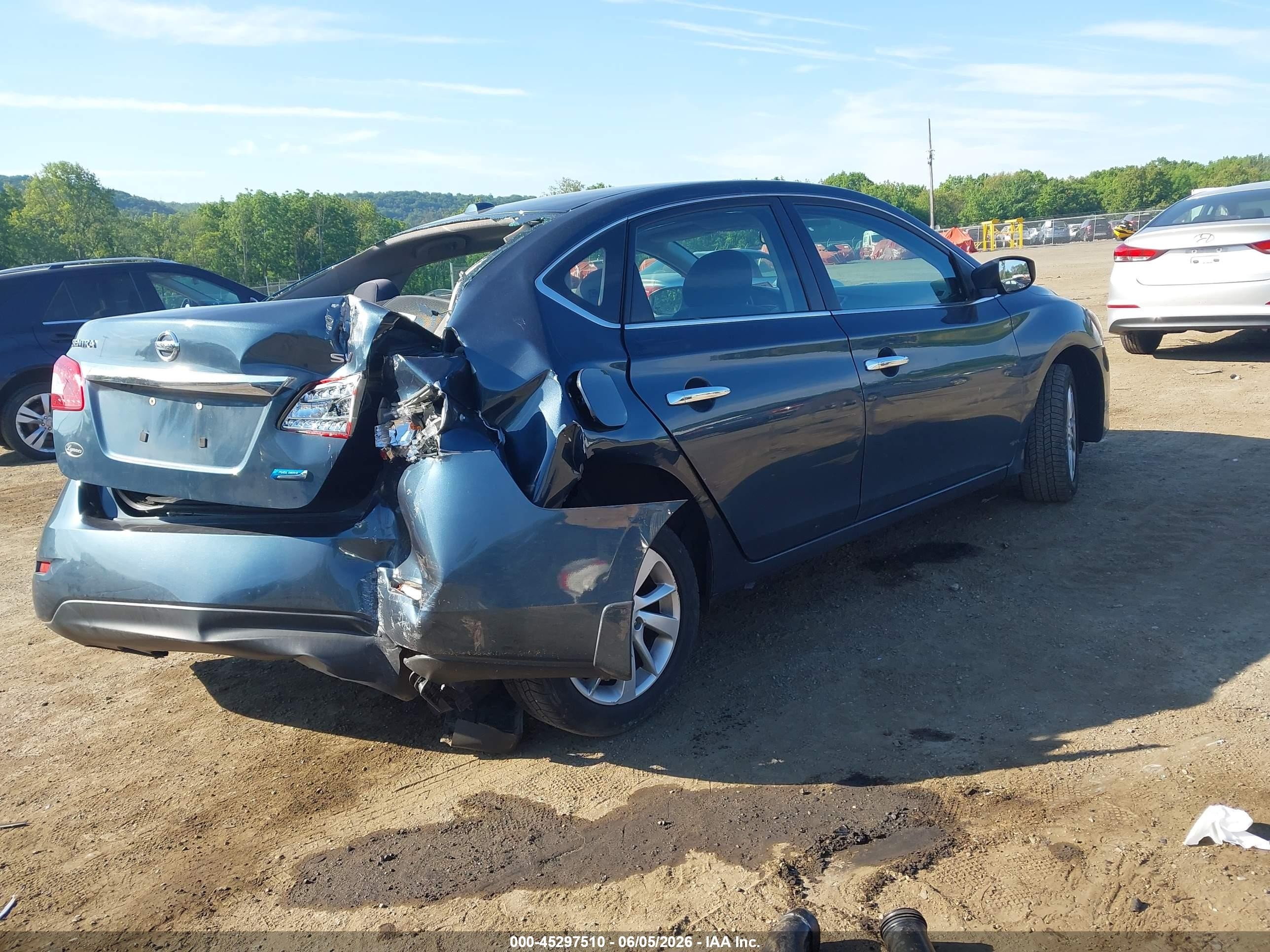 2013 Nissan Sentra Sv Dark Blue vin: 3N1AB7AP6DL768077