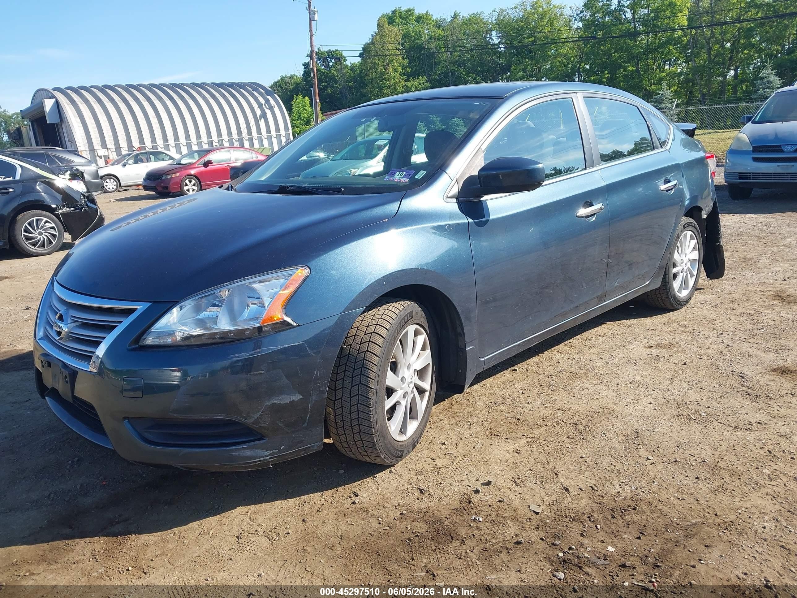 2013 Nissan Sentra Sv Dark Blue vin: 3N1AB7AP6DL768077