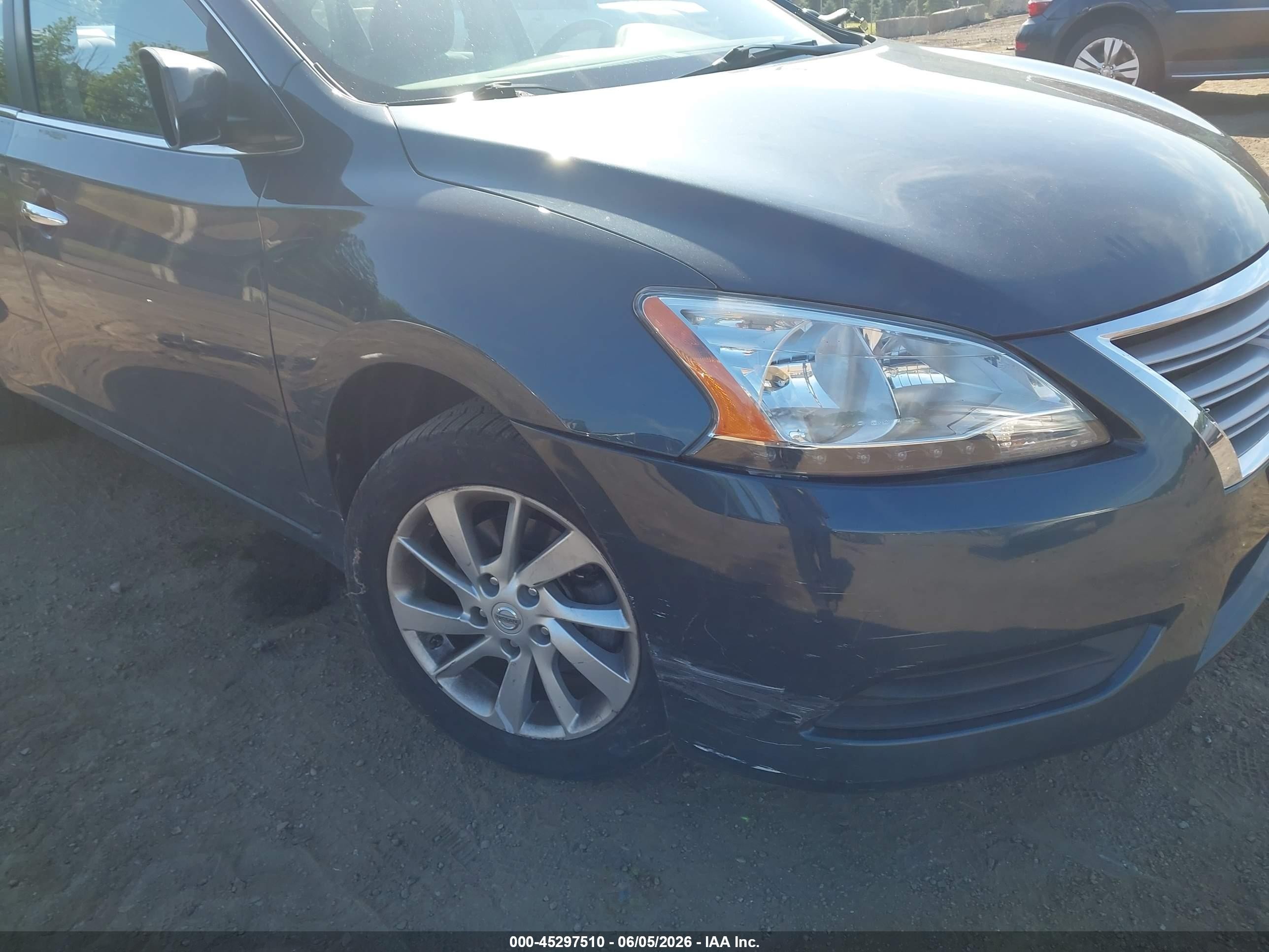 2013 Nissan Sentra Sv Dark Blue vin: 3N1AB7AP6DL768077