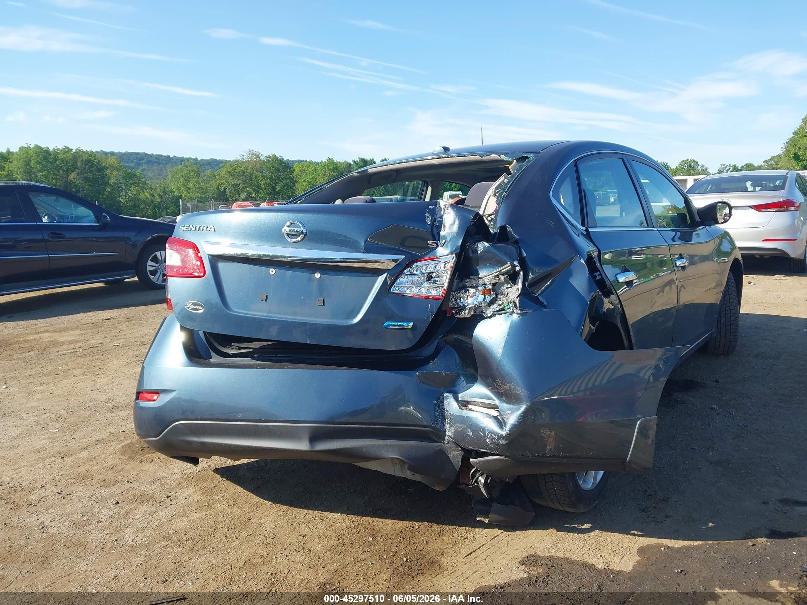 2013 Nissan Sentra Sv Dark Blue vin: 3N1AB7AP6DL768077