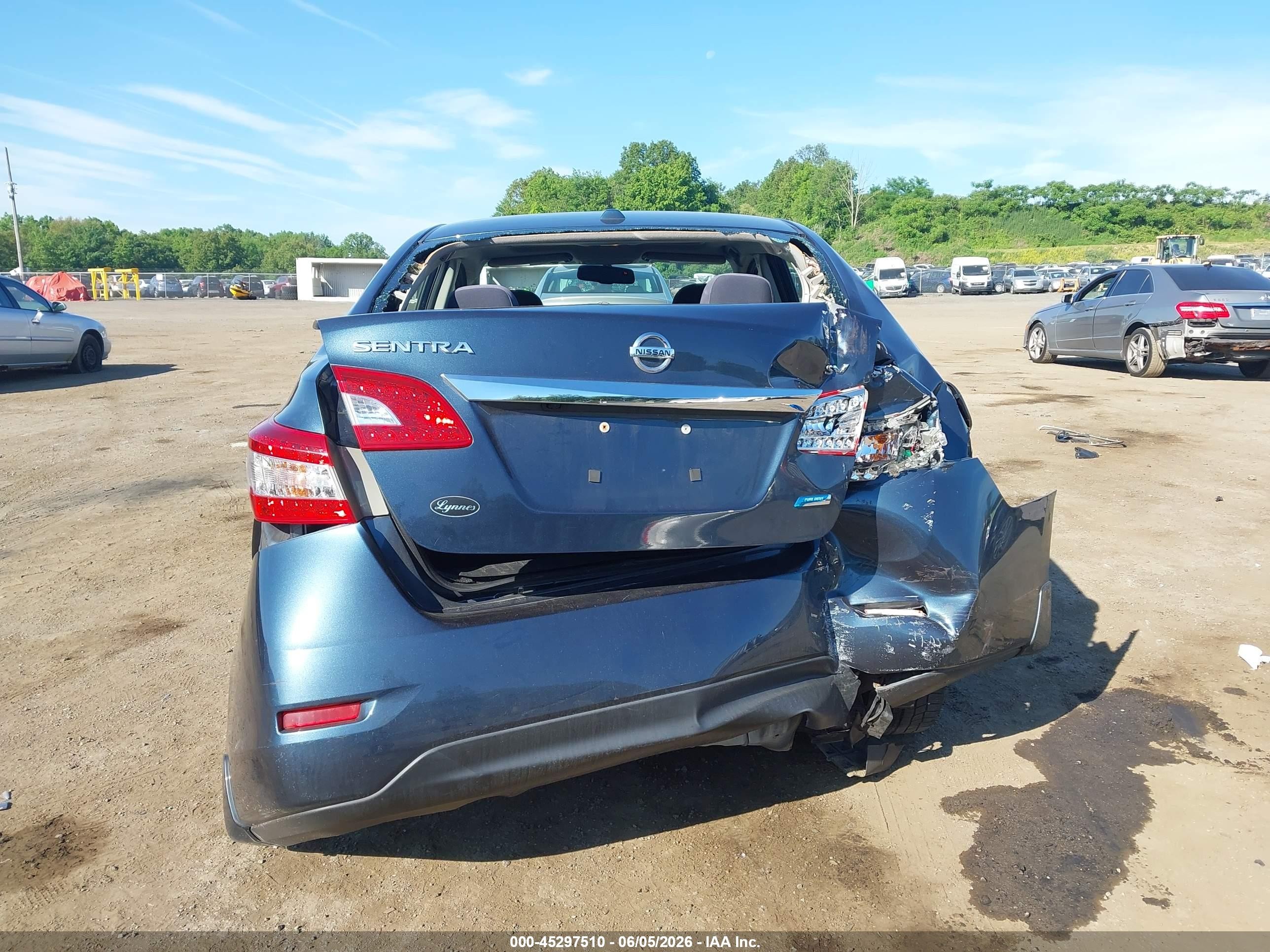 2013 Nissan Sentra Sv Dark Blue vin: 3N1AB7AP6DL768077