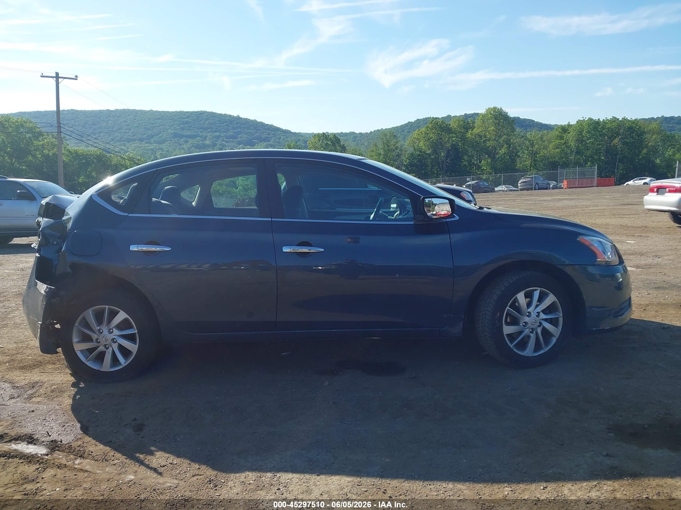 2013 Nissan Sentra Sv Dark Blue vin: 3N1AB7AP6DL768077