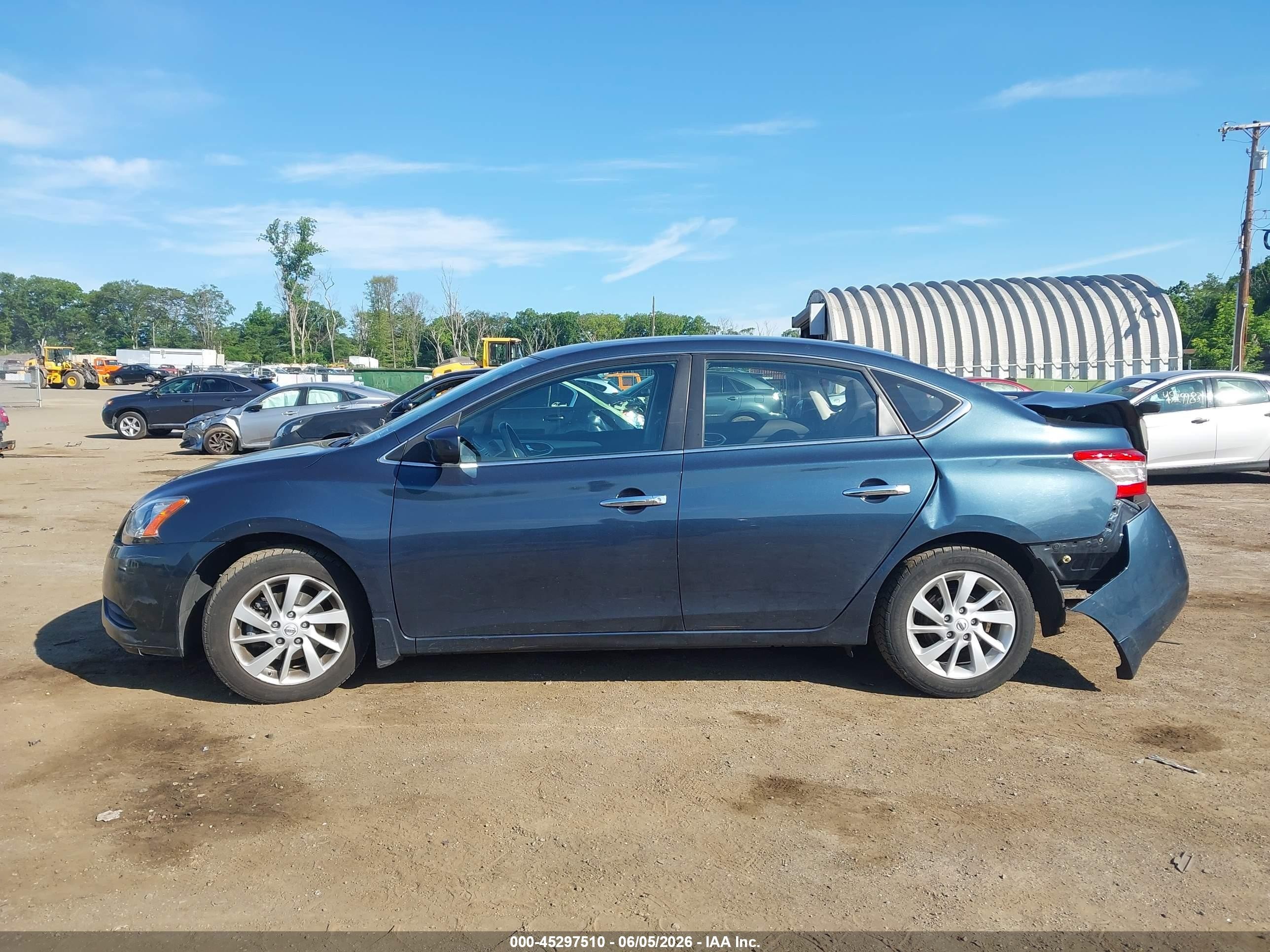 2013 Nissan Sentra Sv Dark Blue vin: 3N1AB7AP6DL768077