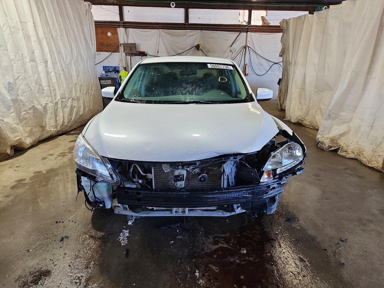 2013 Nissan Sentra S Белый vin: 3N1AB7AP6DL772386