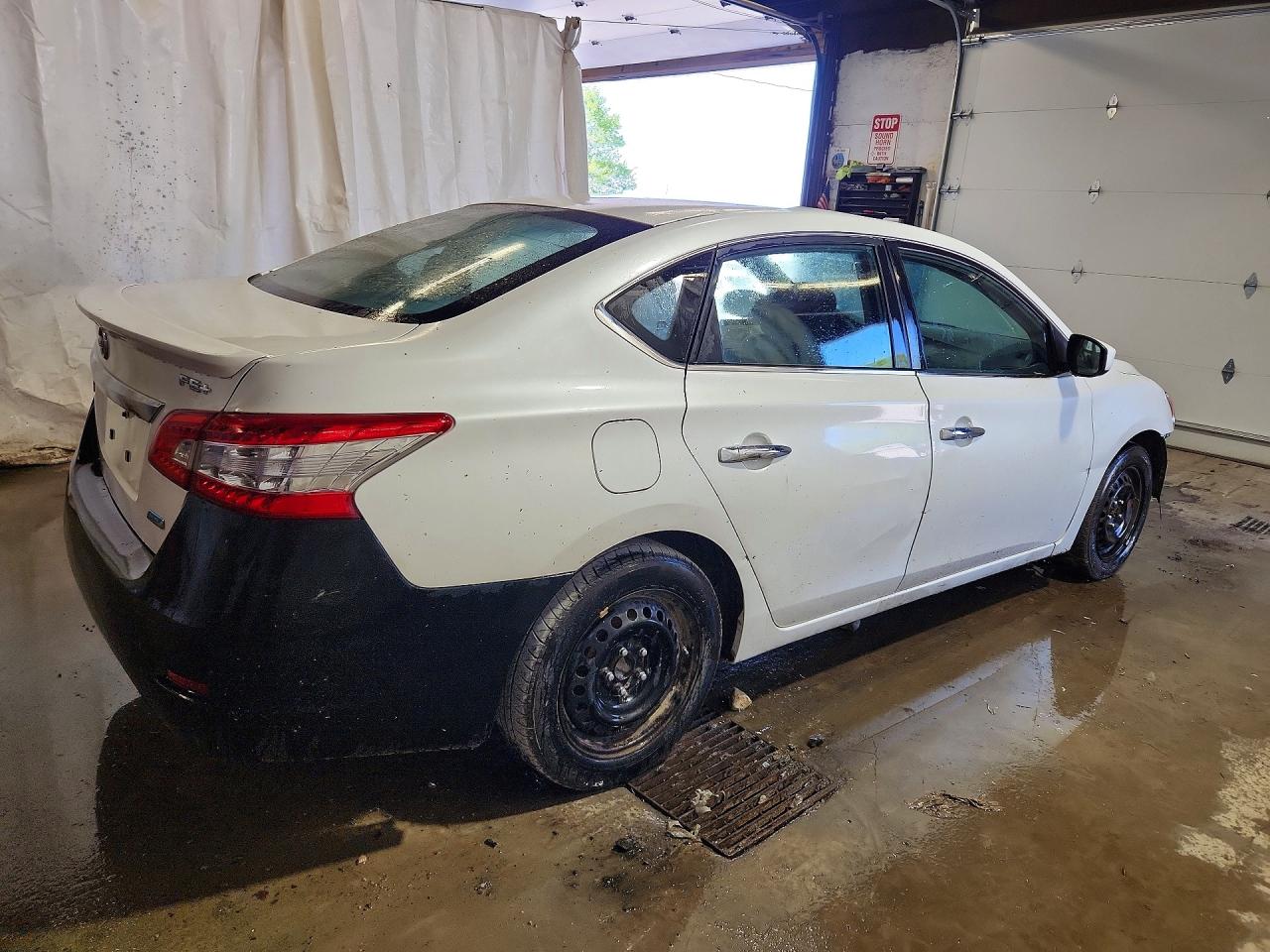 2013 Nissan Sentra S Белый vin: 3N1AB7AP6DL772386