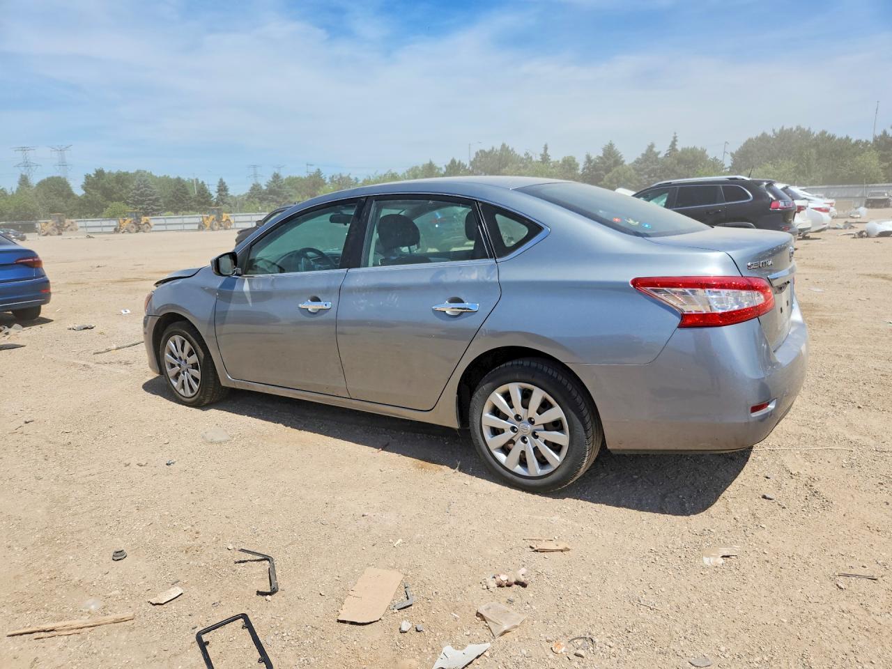 2013 Nissan Sentra S Gray vin: 3N1AB7AP6DL777989