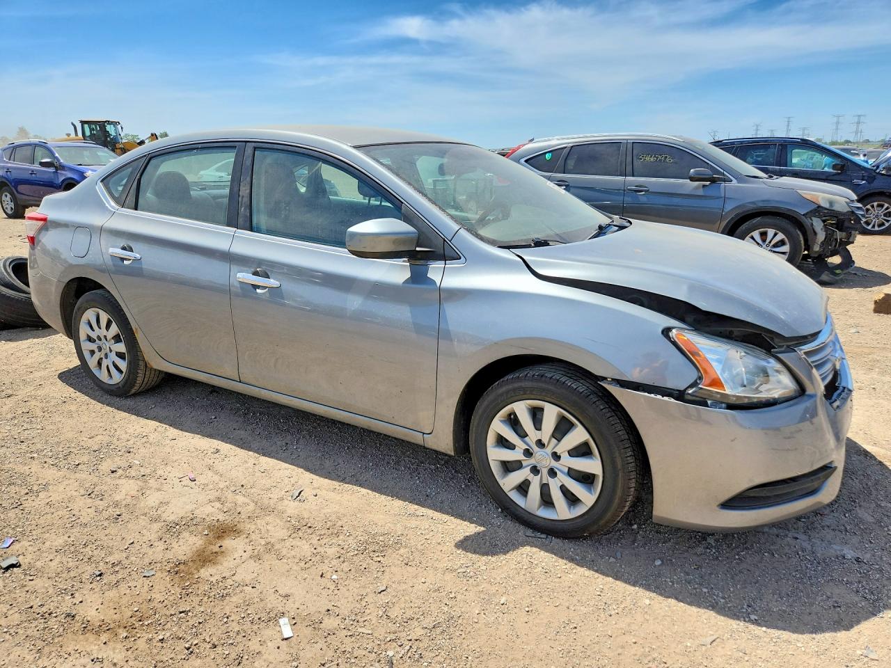 2013 Nissan Sentra S Gray vin: 3N1AB7AP6DL777989
