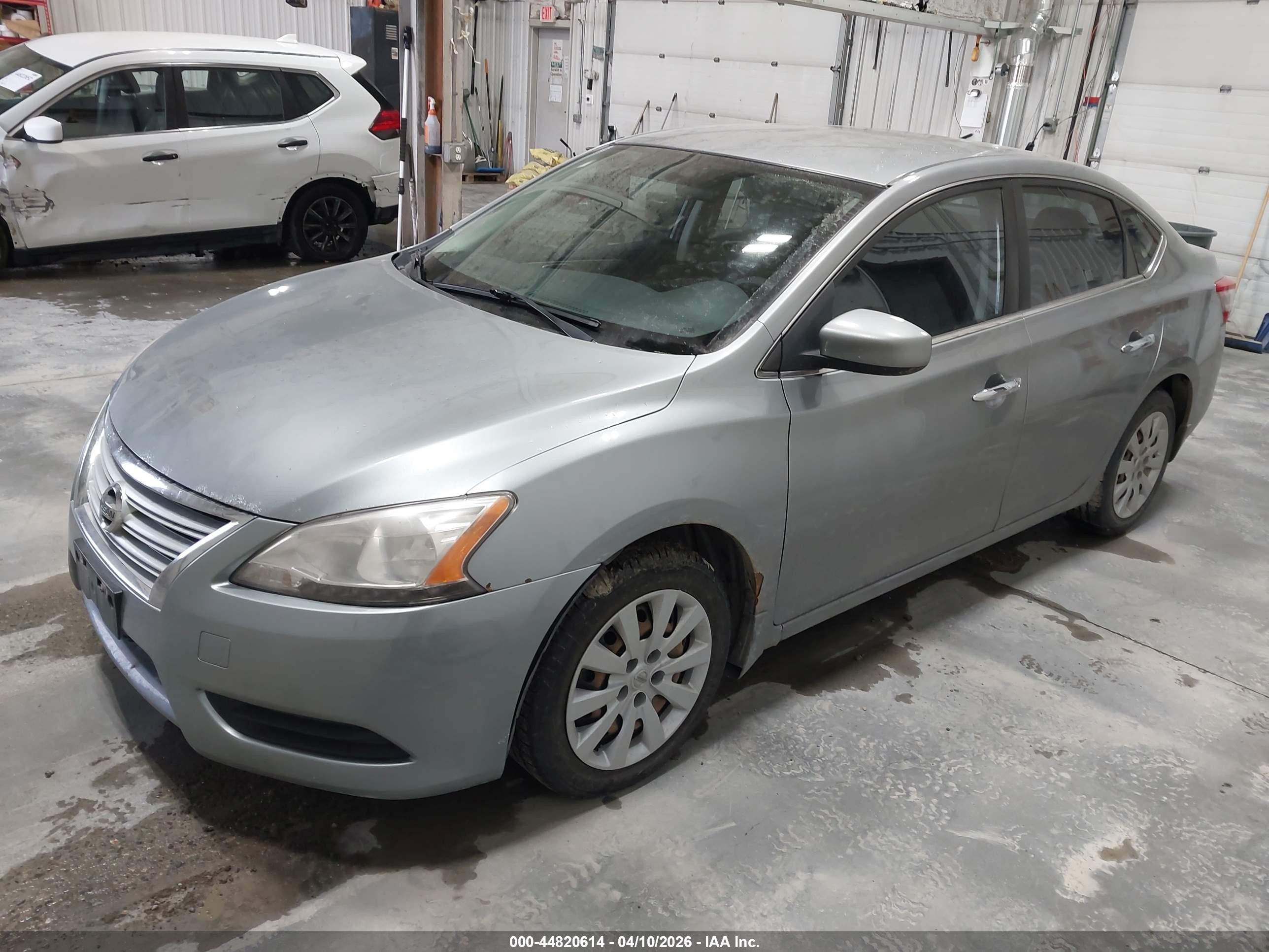 2013 Nissan Sentra Sv Gray vin: 3N1AB7AP6DL780973