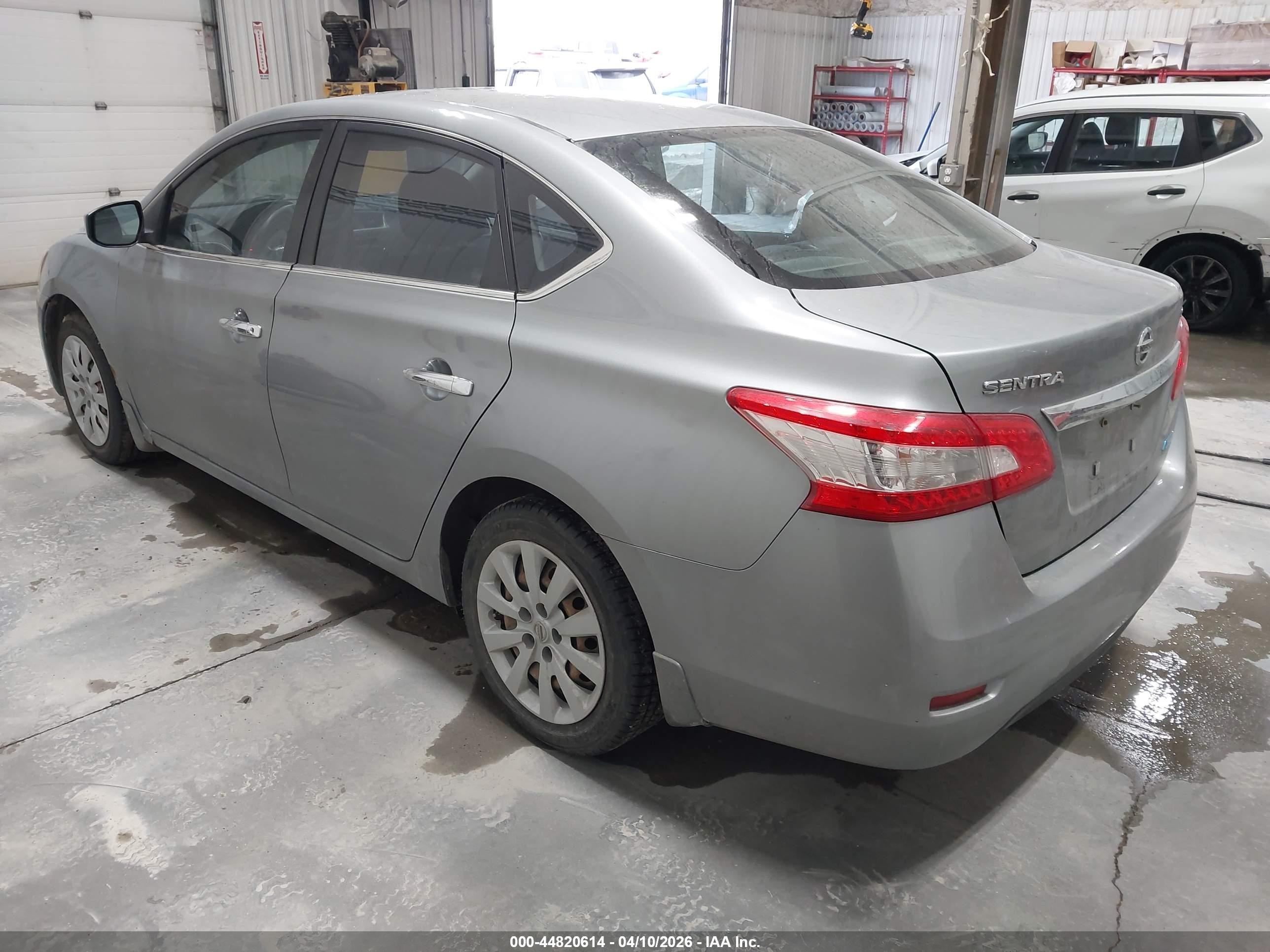 2013 Nissan Sentra Sv Gray vin: 3N1AB7AP6DL780973