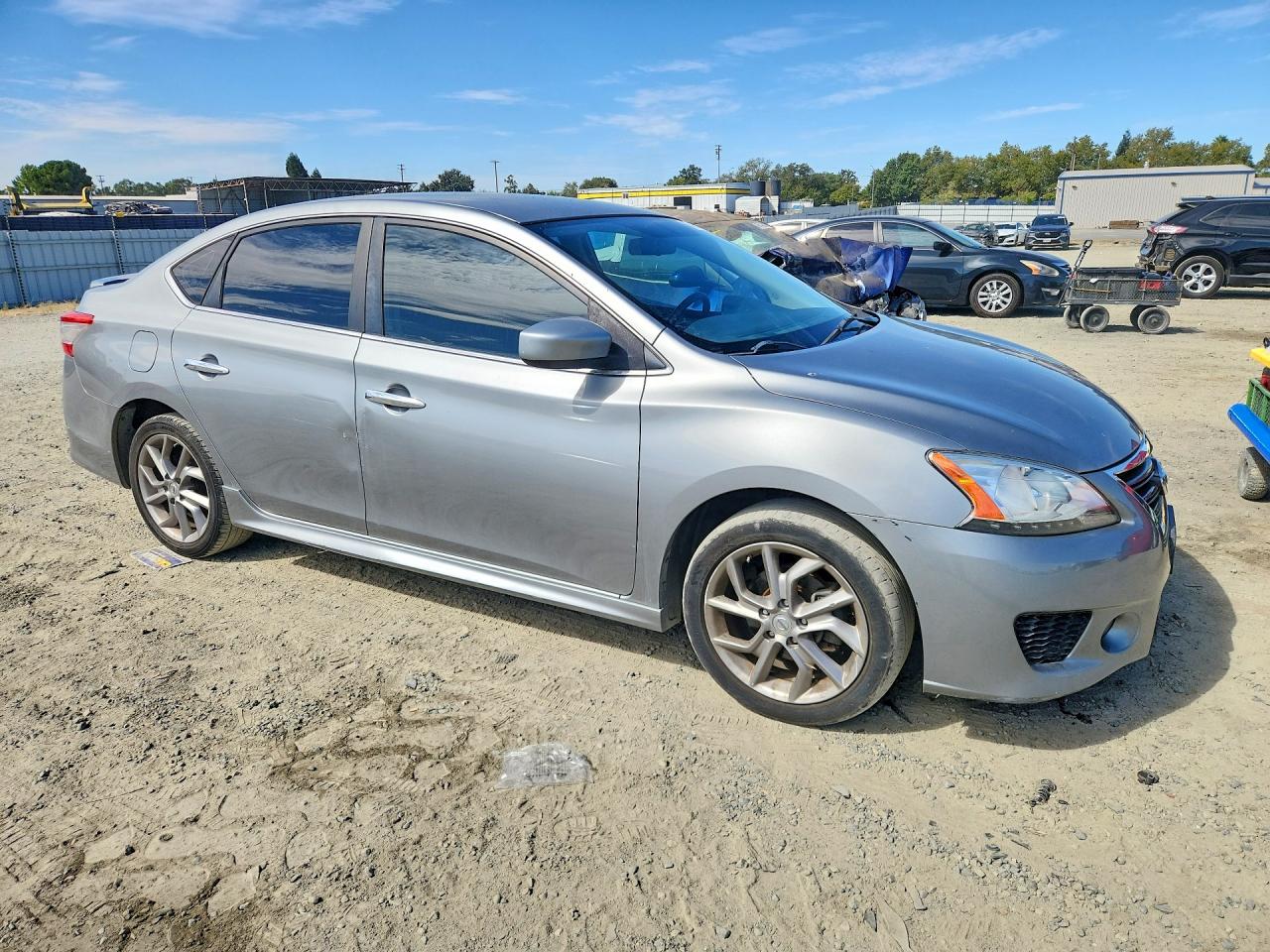 2013 Nissan Sentra S Gray vin: 3N1AB7AP6DL790127