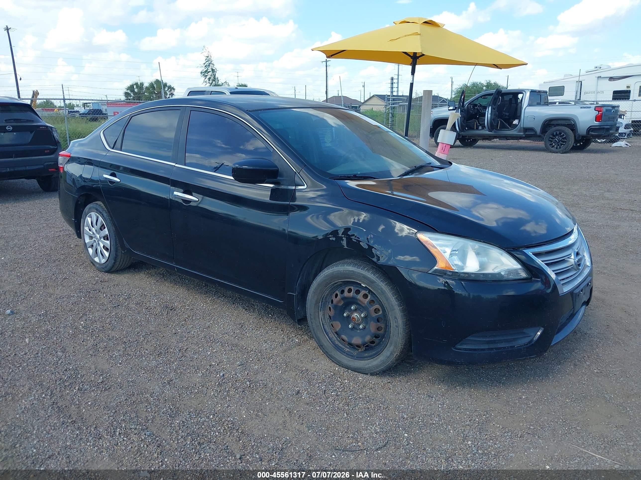 2013 Nissan Sentra S Black vin: 3N1AB7AP6DL796171