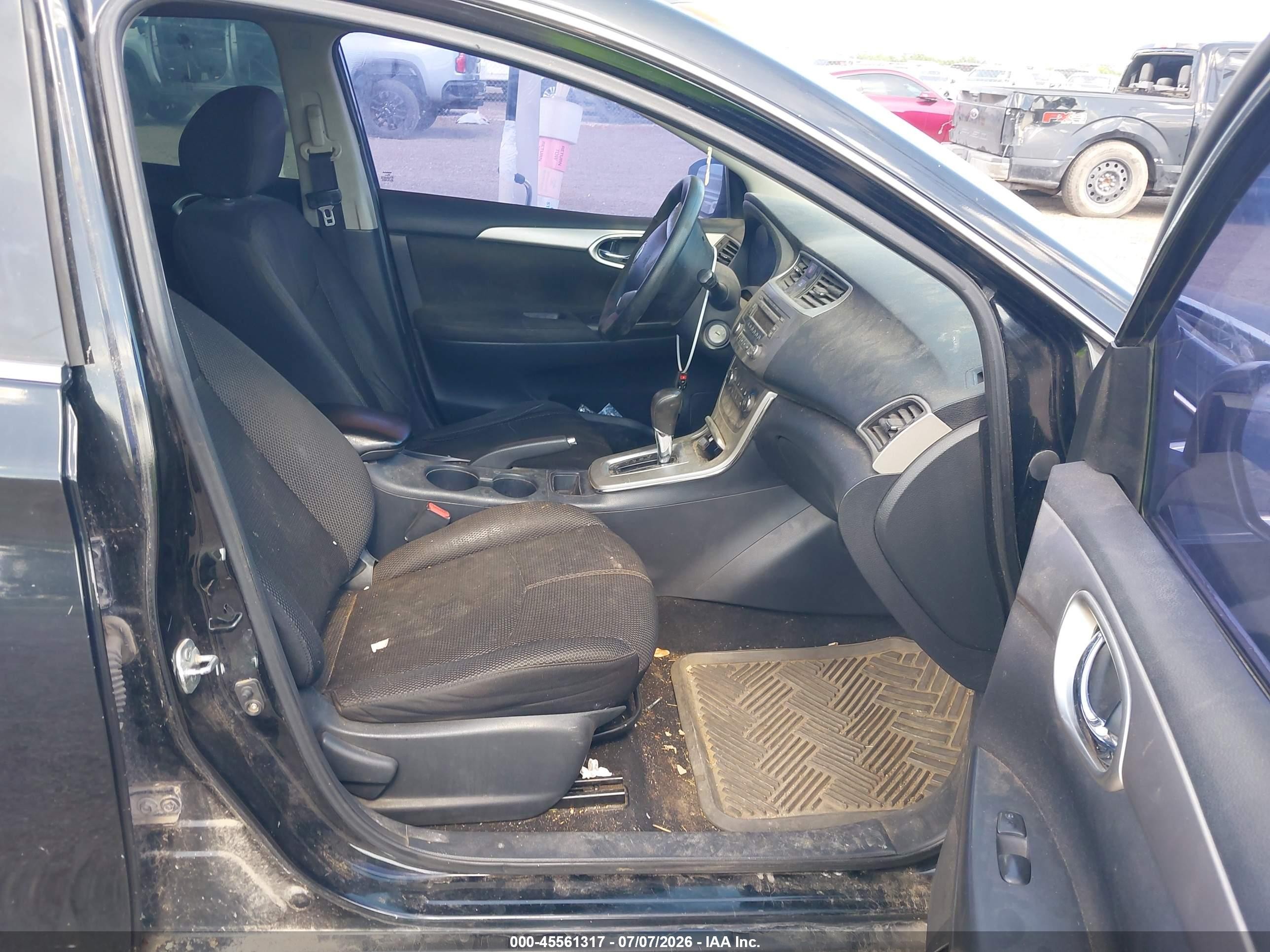2013 Nissan Sentra S Black vin: 3N1AB7AP6DL796171