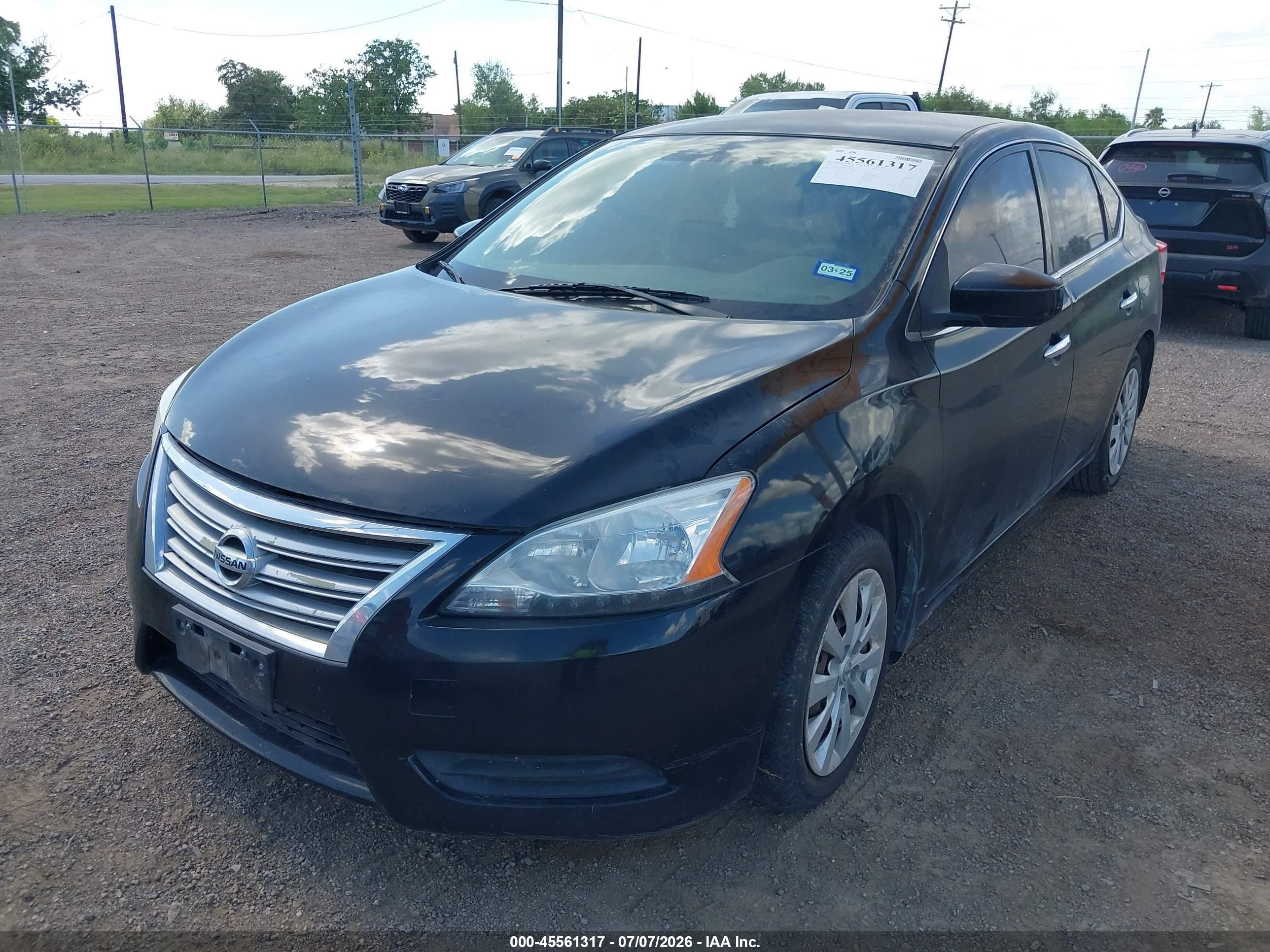 2013 Nissan Sentra S Black vin: 3N1AB7AP6DL796171