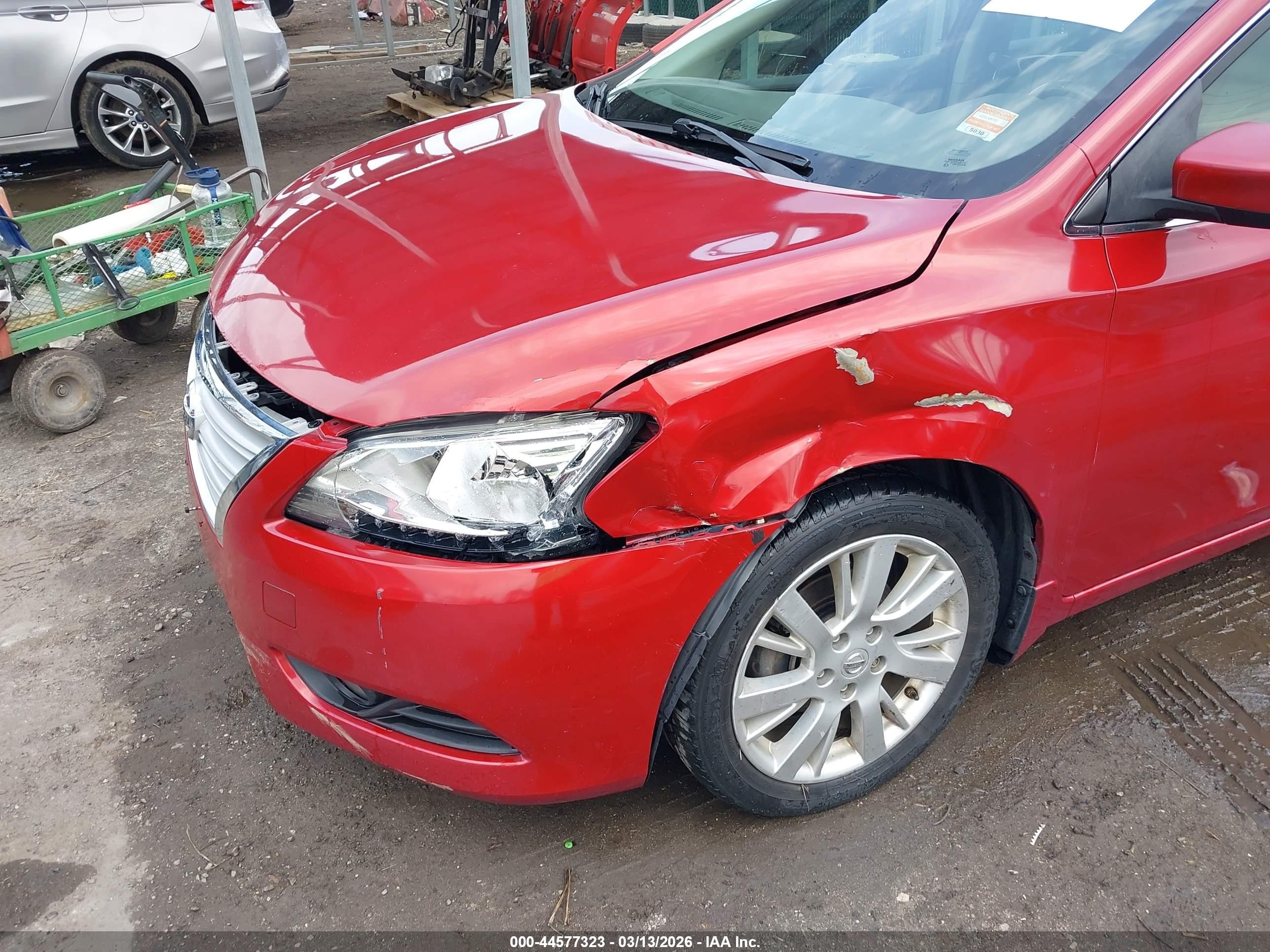 2014 Nissan Sentra Sl Red vin: 3N1AB7AP6EL610016
