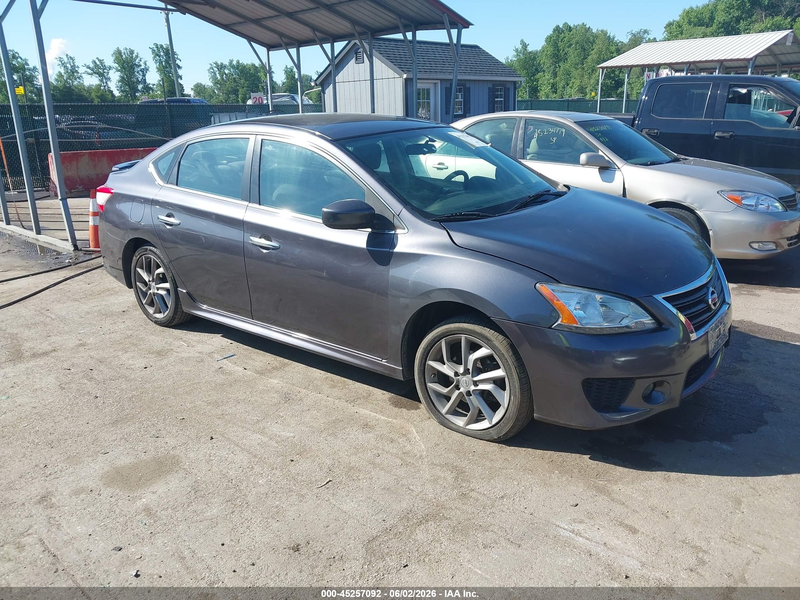 2014 Nissan Sentra Sr Gray vin: 3N1AB7AP6EL613689