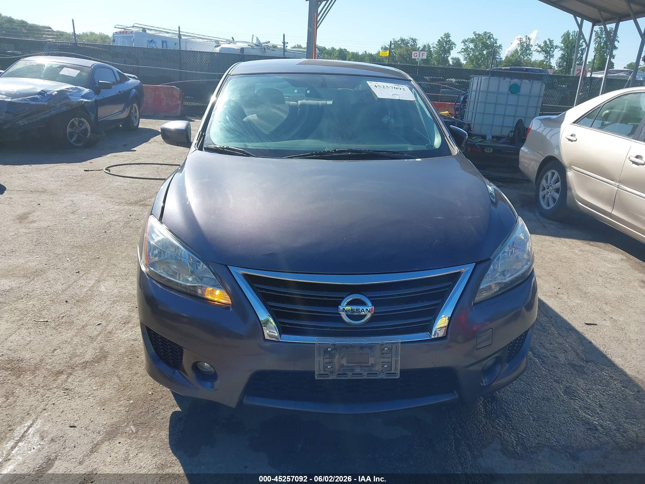 2014 Nissan Sentra Sr Gray vin: 3N1AB7AP6EL613689