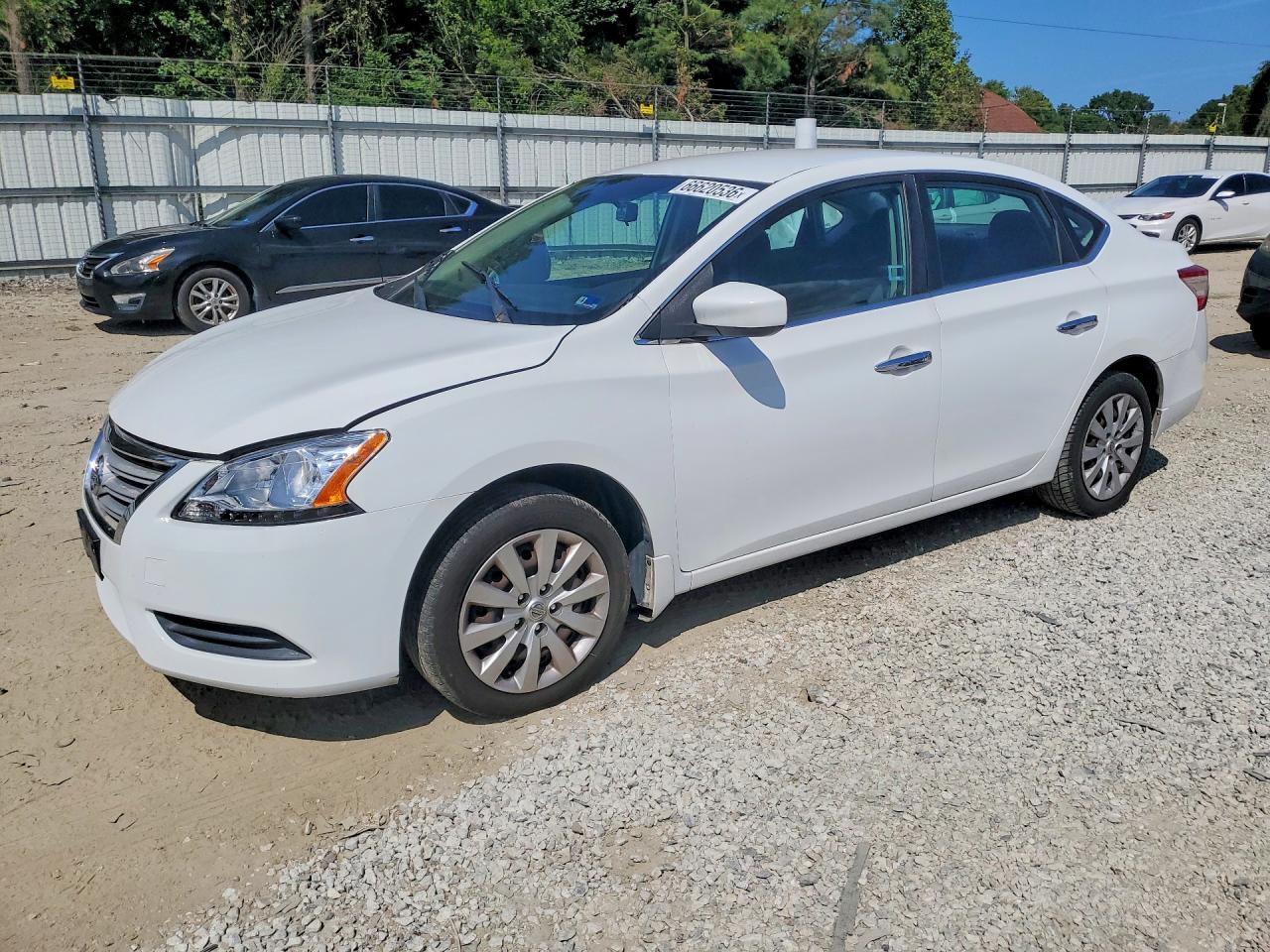 2014 Nissan Sentra Sv White vin: 3N1AB7AP6EL617161