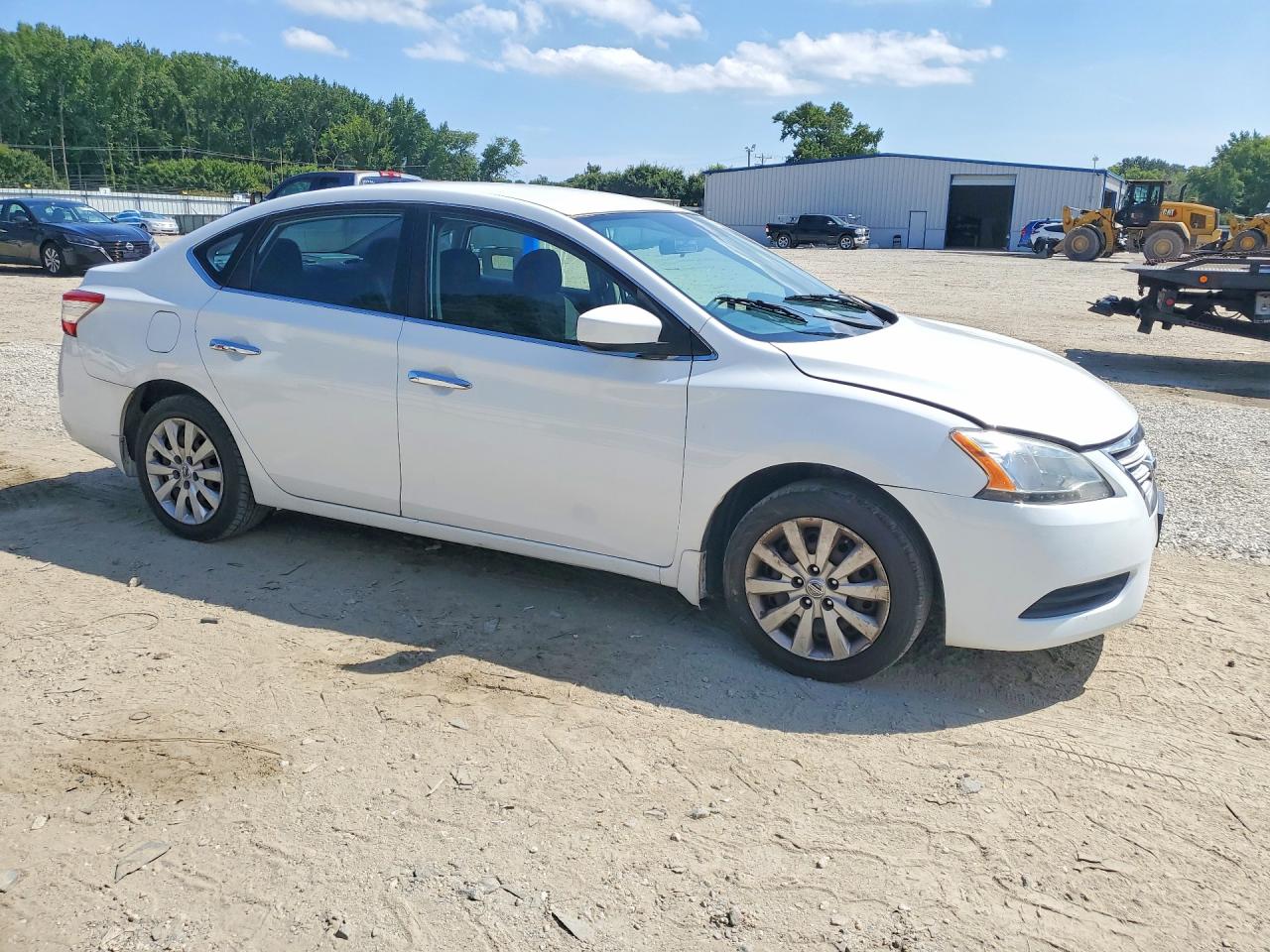 2014 Nissan Sentra Sv White vin: 3N1AB7AP6EL617161