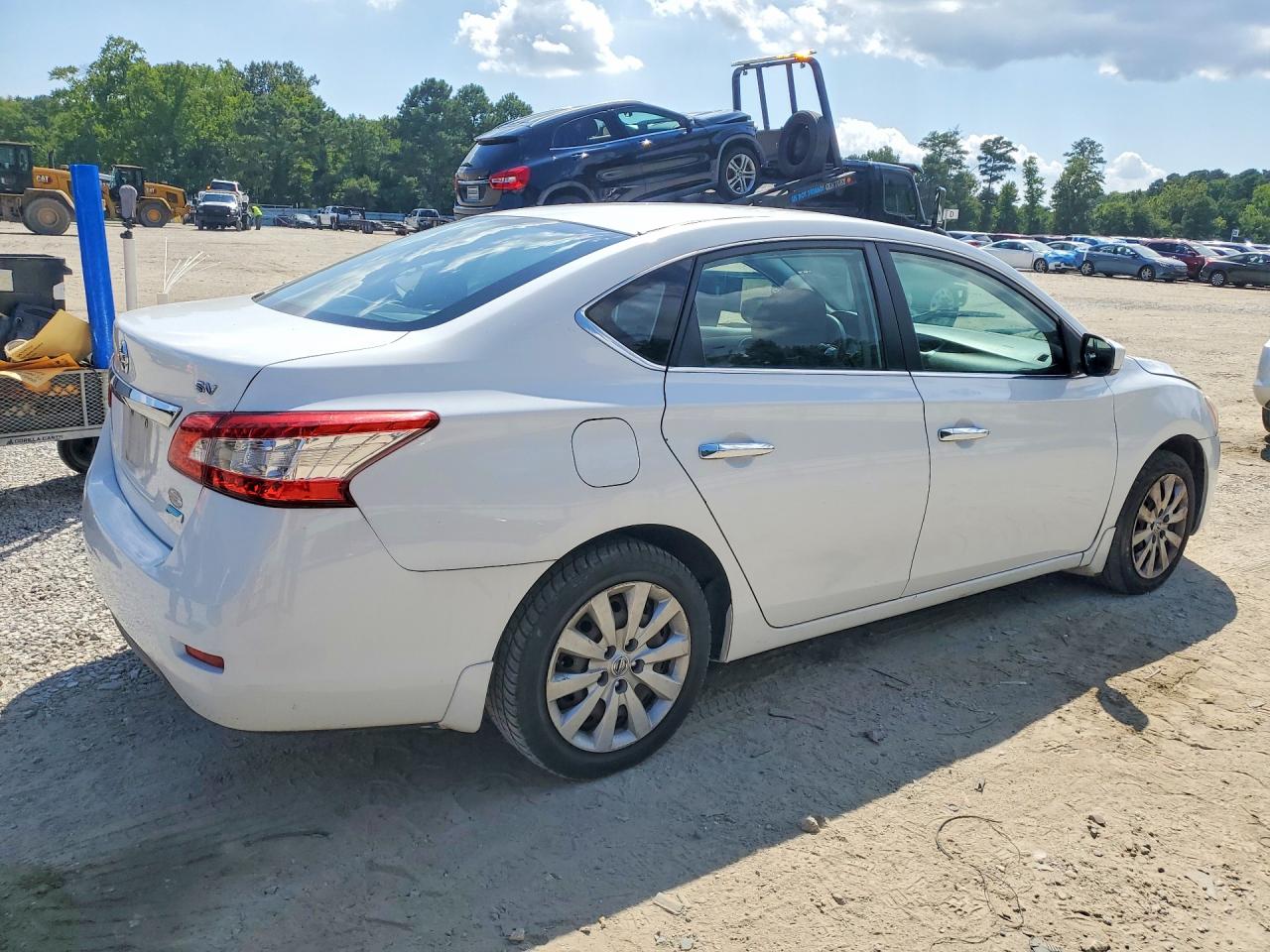 2014 Nissan Sentra Sv White vin: 3N1AB7AP6EL617161
