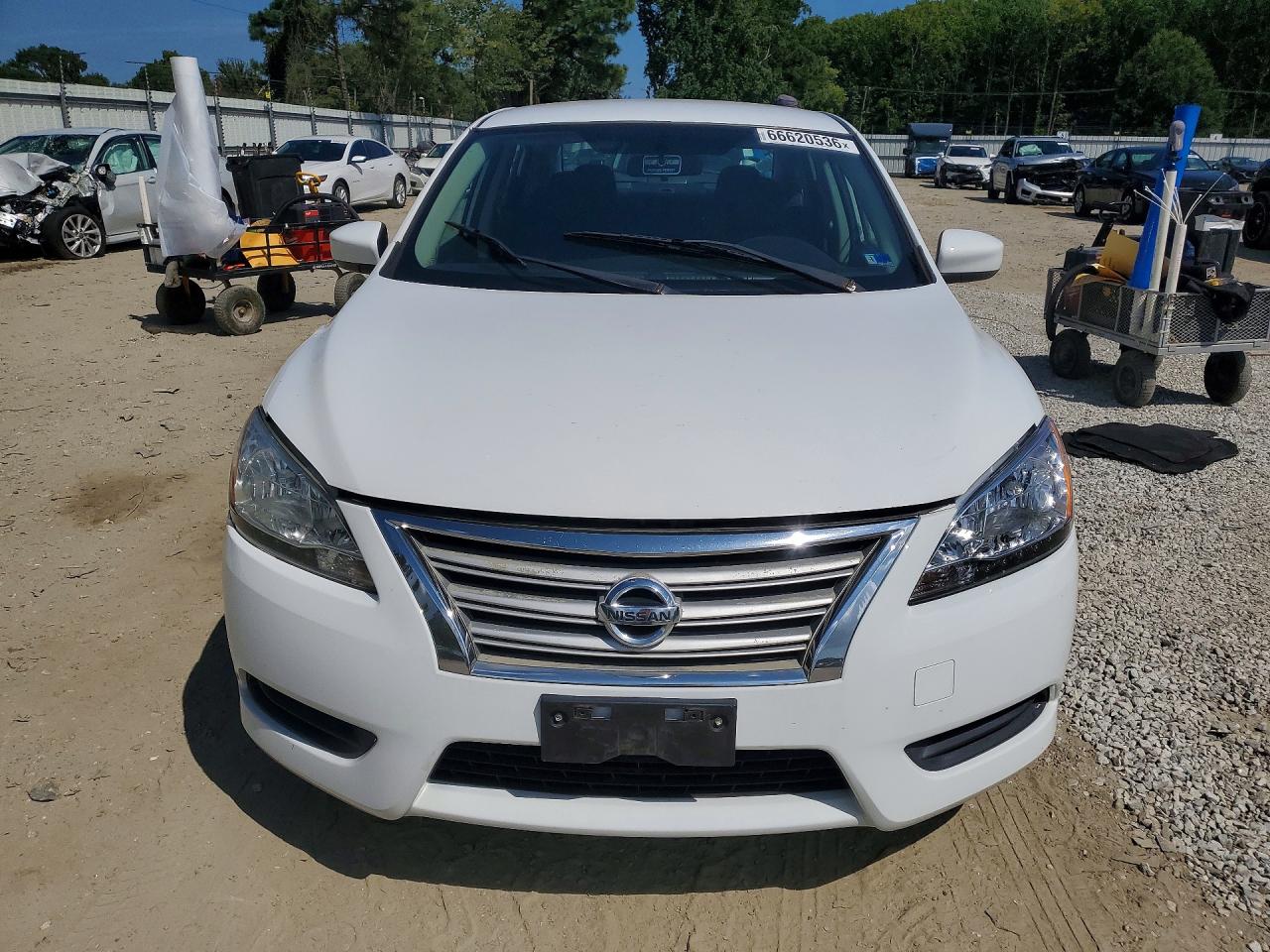 2014 Nissan Sentra Sv White vin: 3N1AB7AP6EL617161