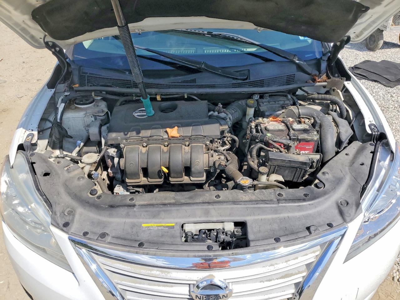 2014 Nissan Sentra Sv White vin: 3N1AB7AP6EL617161